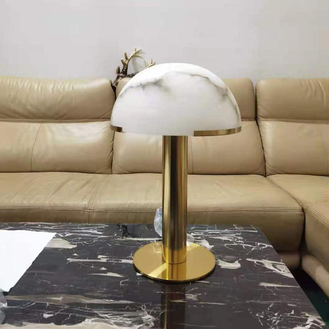 Keir Alabaster Table Lamp-Neutral Decor