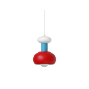 Meli Pendant Light in multicolor finish, showing its rounded silhouette.