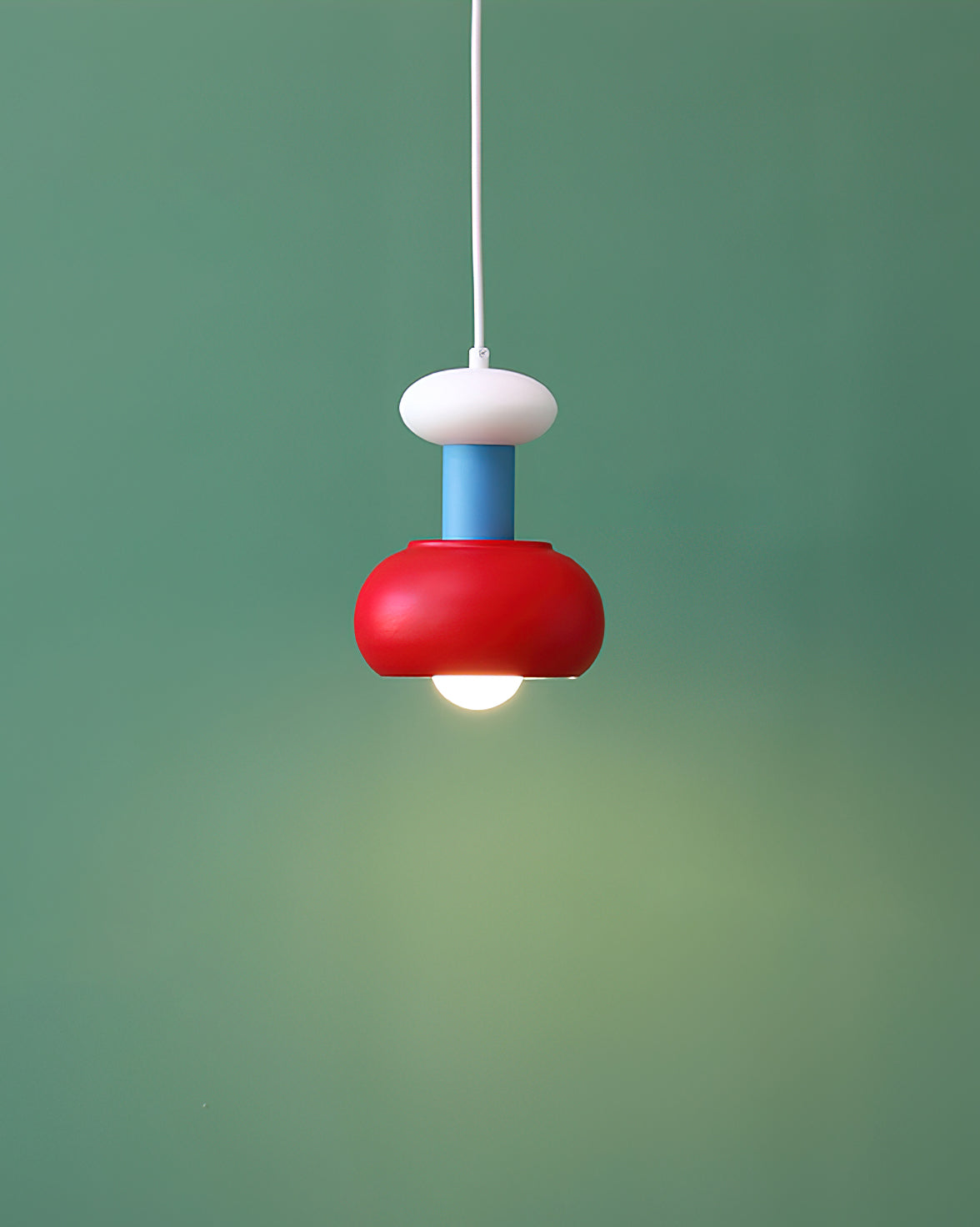 Meli Pendant Light from a low angle, looking up.