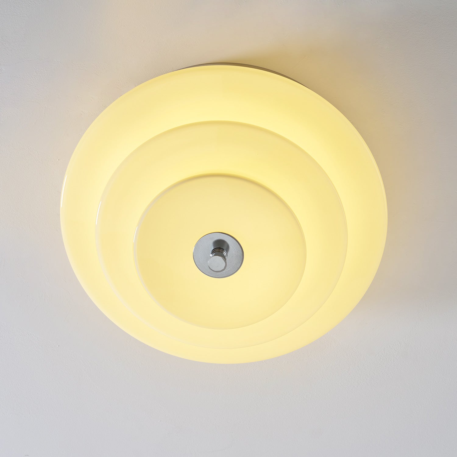 Tiered Glass Ceiling Light-Neutral Decor
