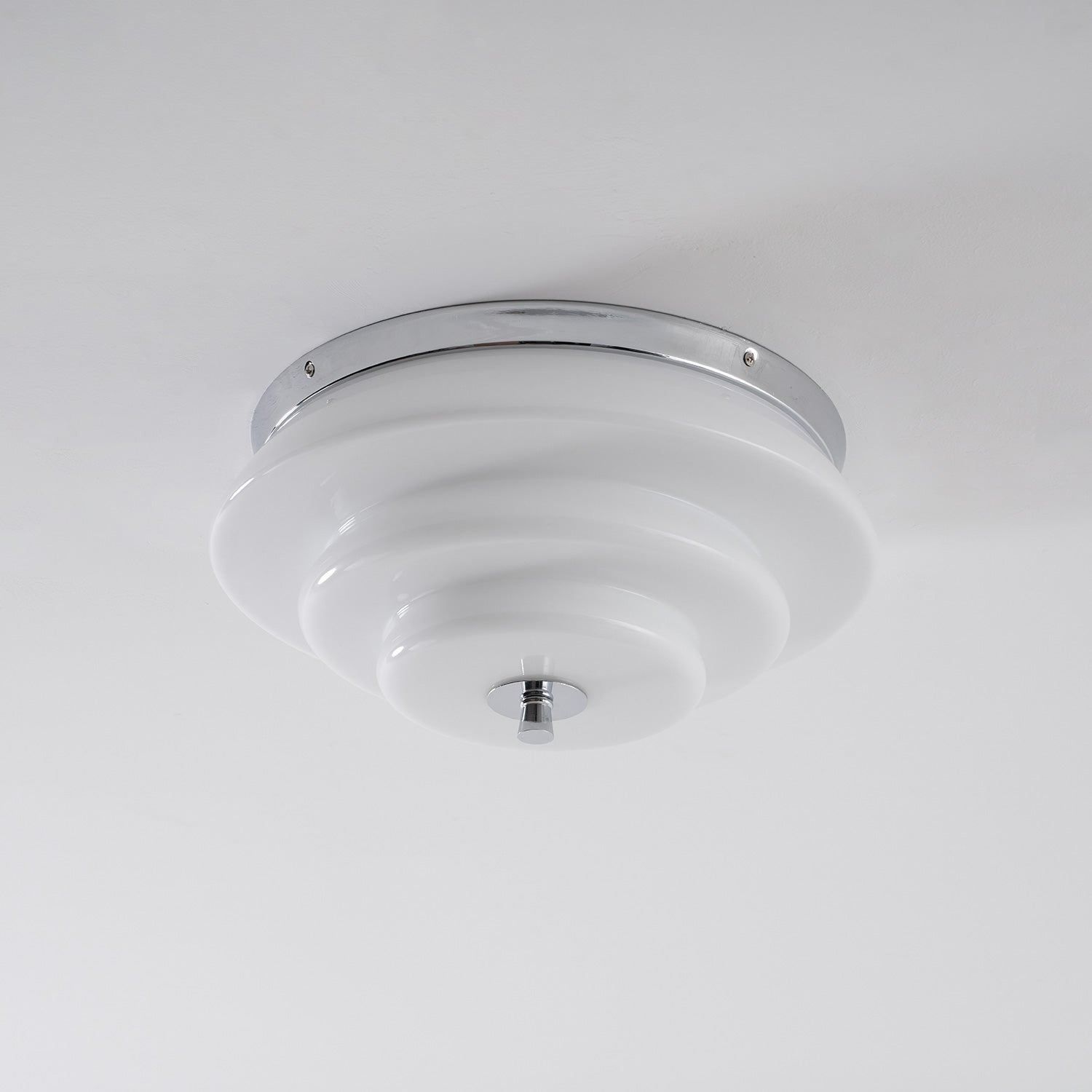 Tiered Glass Ceiling Light-Neutral Decor