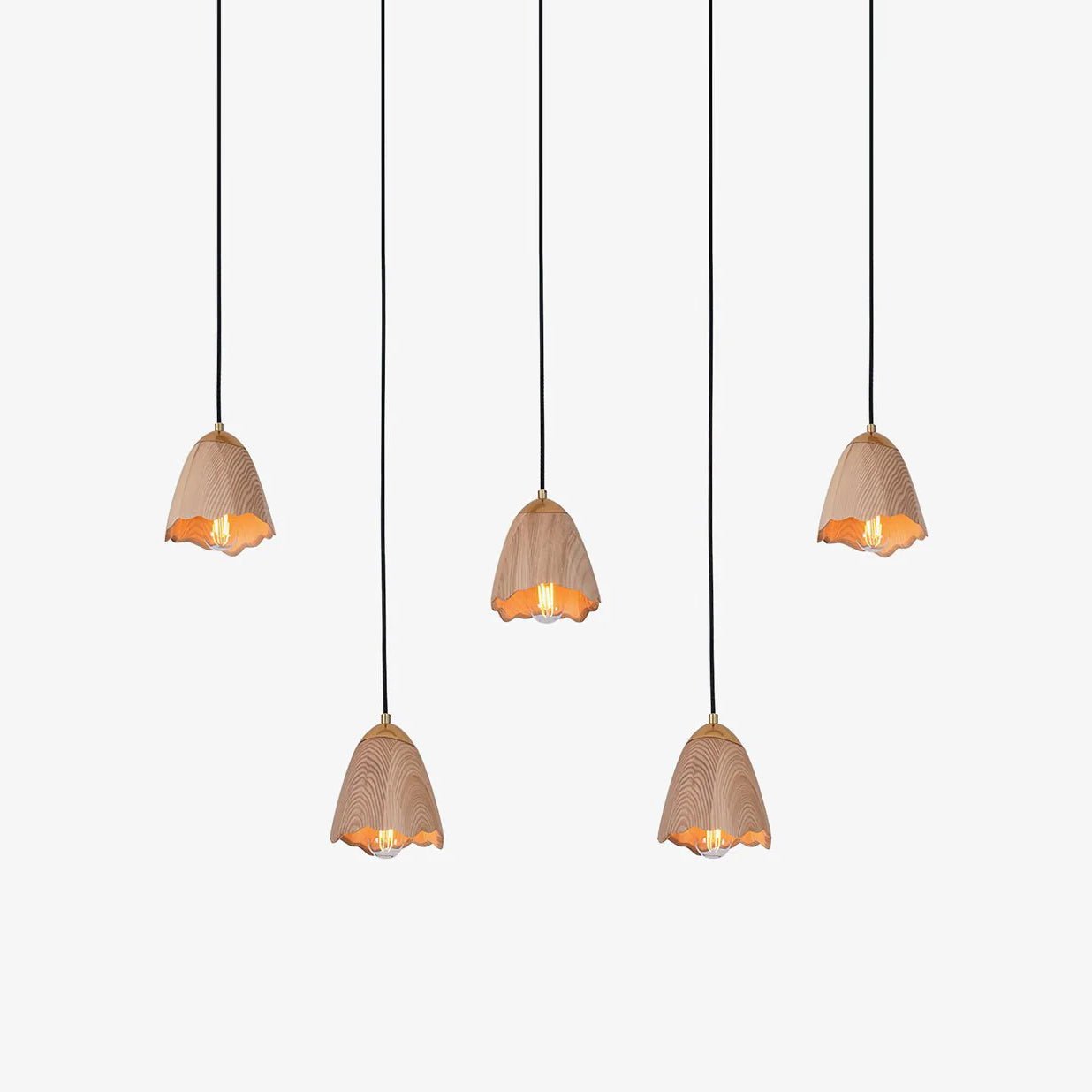Sartin Modern Minimalist Bell Wood Pendant Lamp-Neutral Decor