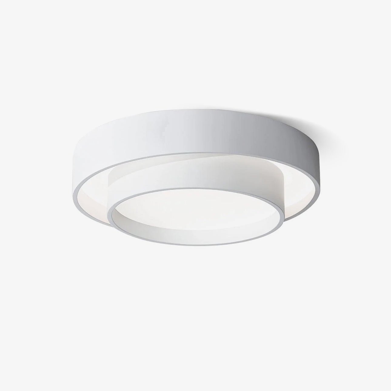 Lustra Ceiling Light Double Layers Modern Cylinder-Neutral Decor