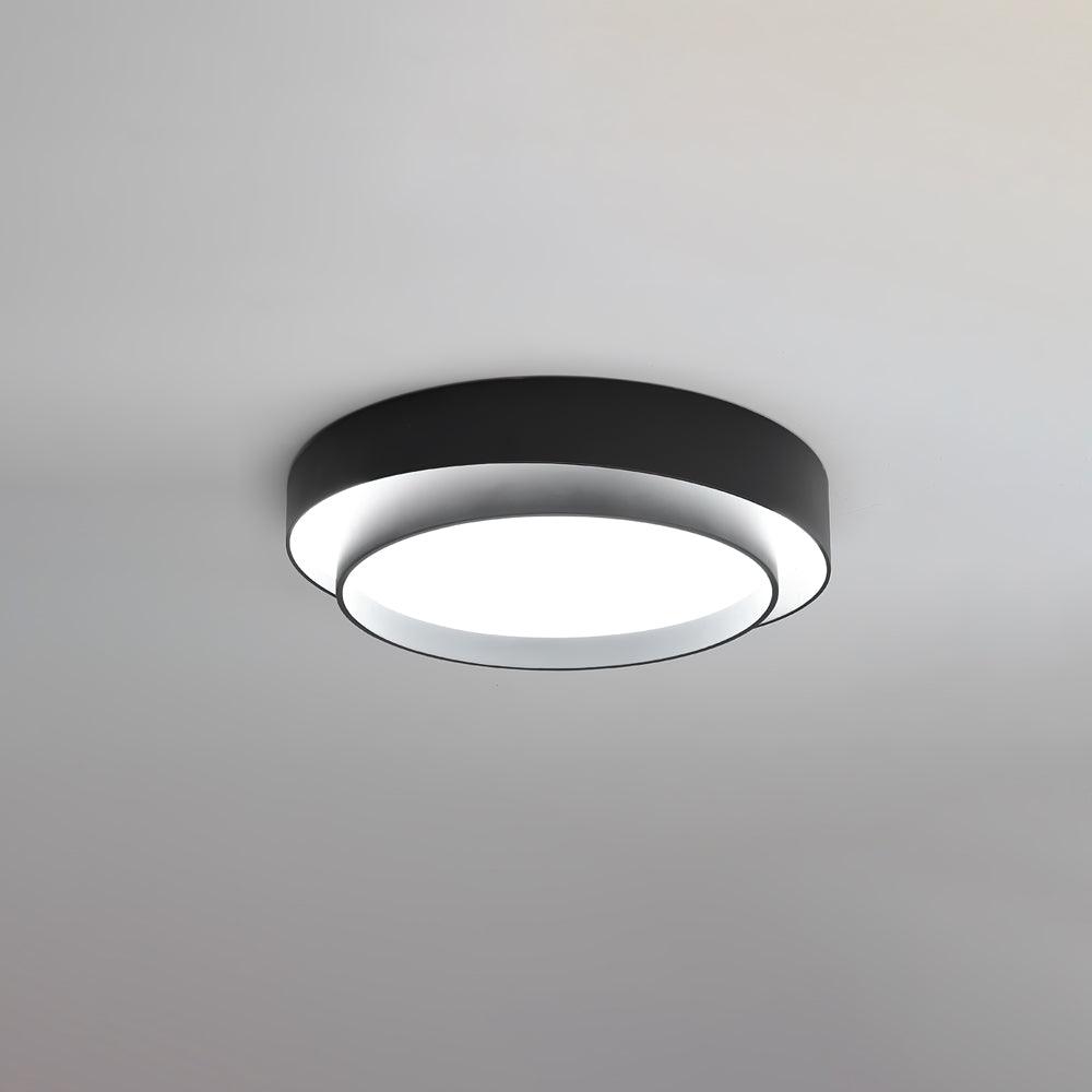 Lustra Ceiling Light Double Layers Modern Cylinder-Neutral Decor