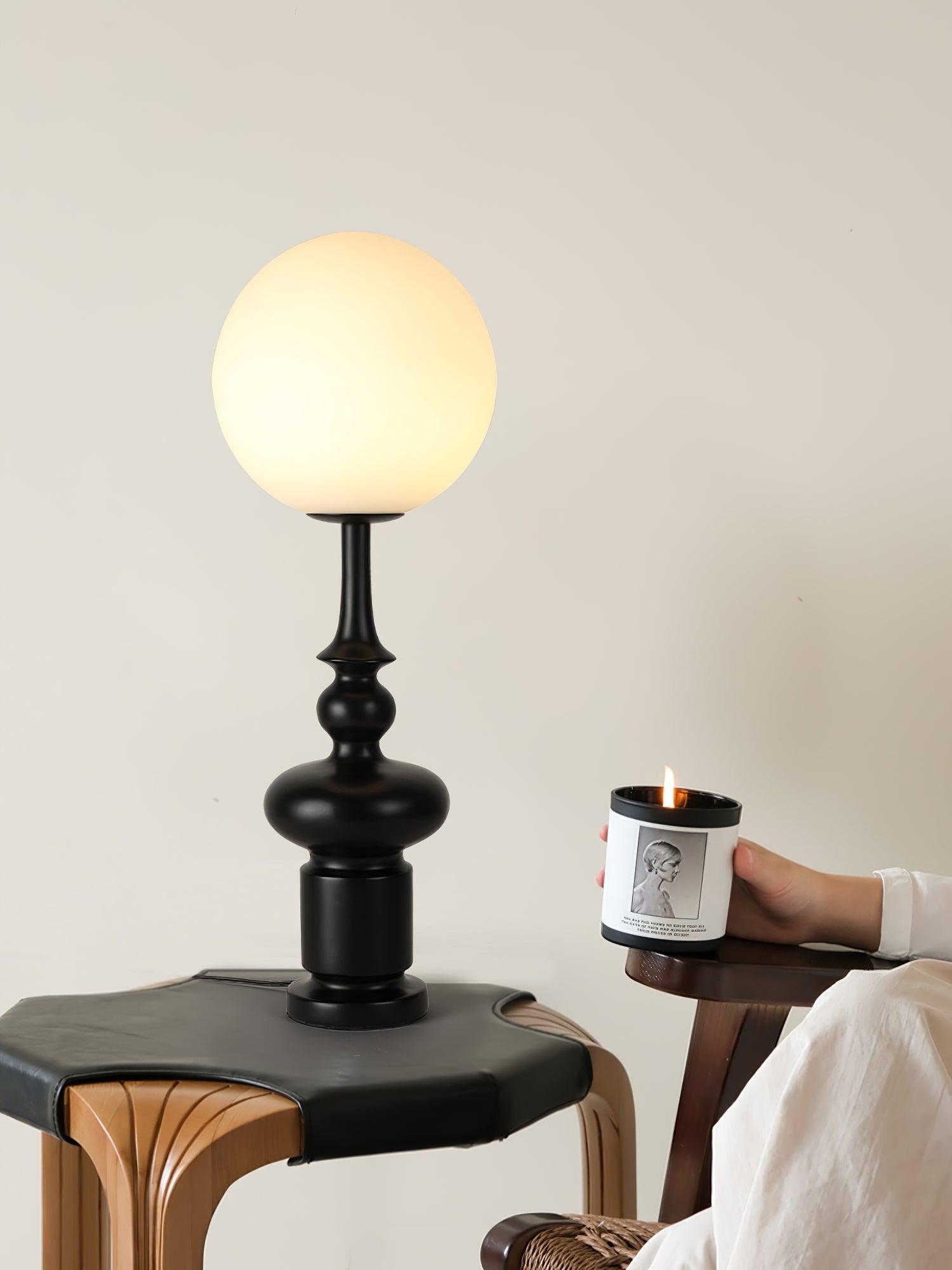 Orion Roman Column Table Lamp-Neutral Decor