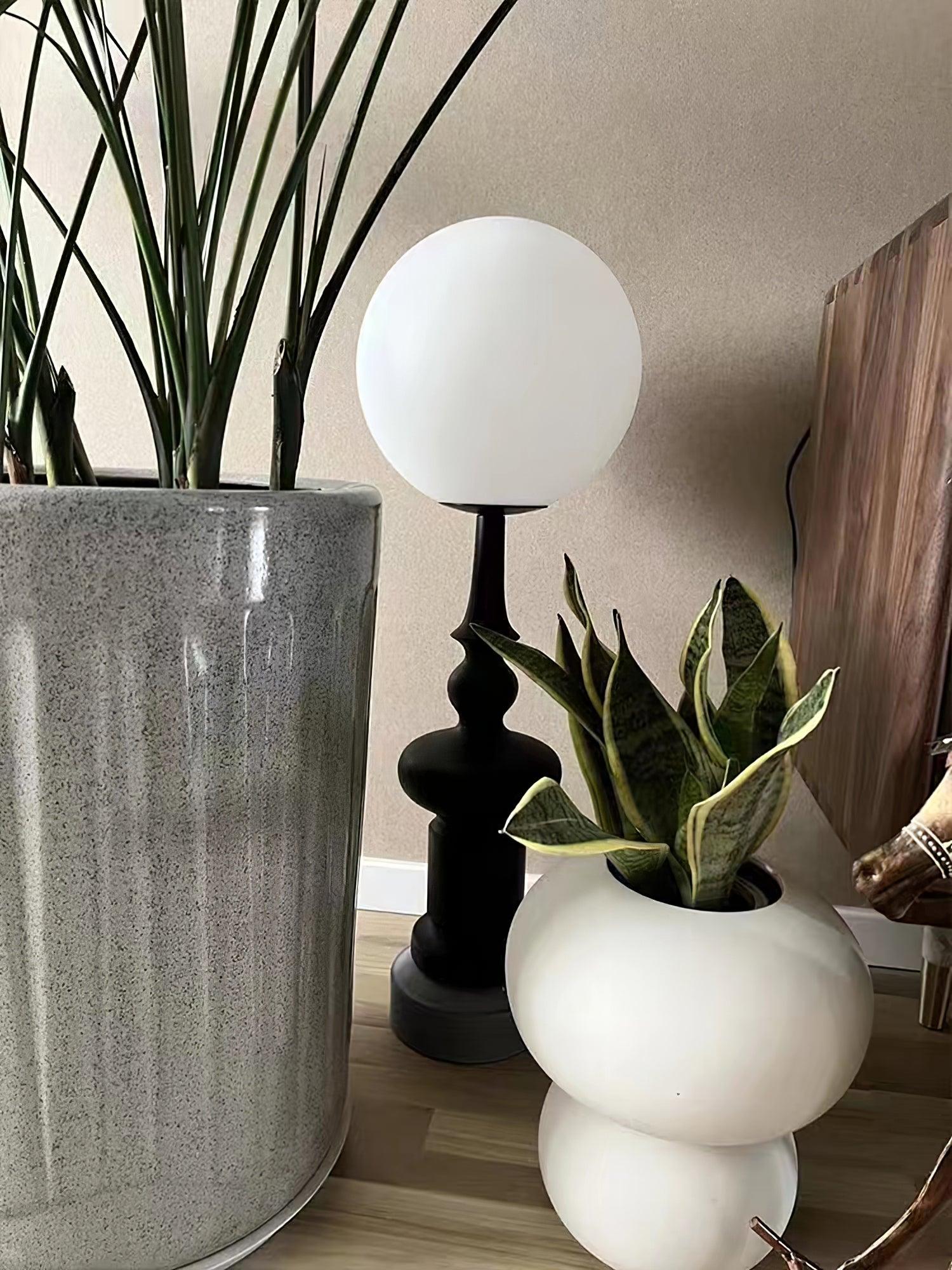 Orion Roman Column Table Lamp-Neutral Decor