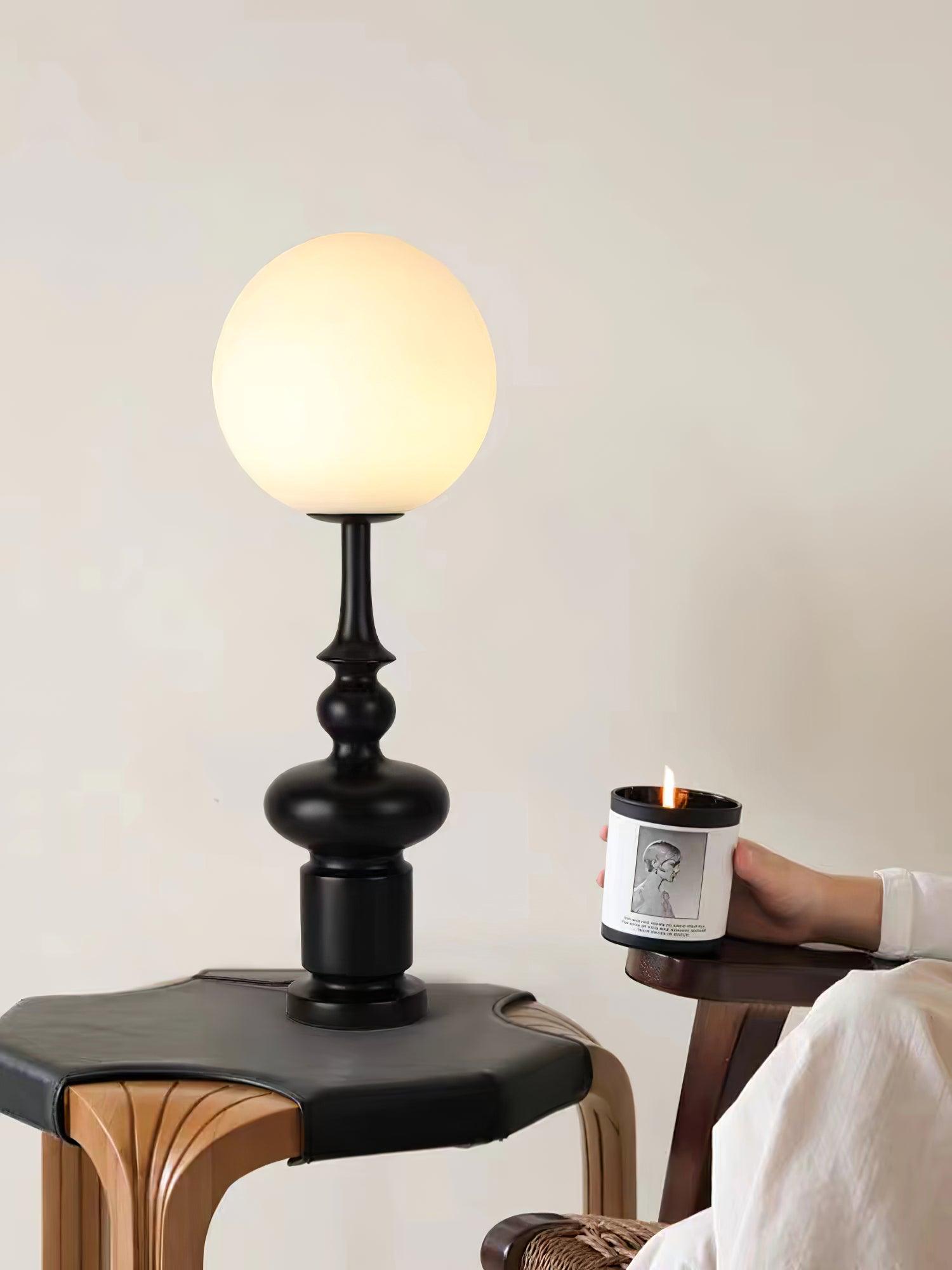Orion Roman Column Table Lamp-Neutral Decor