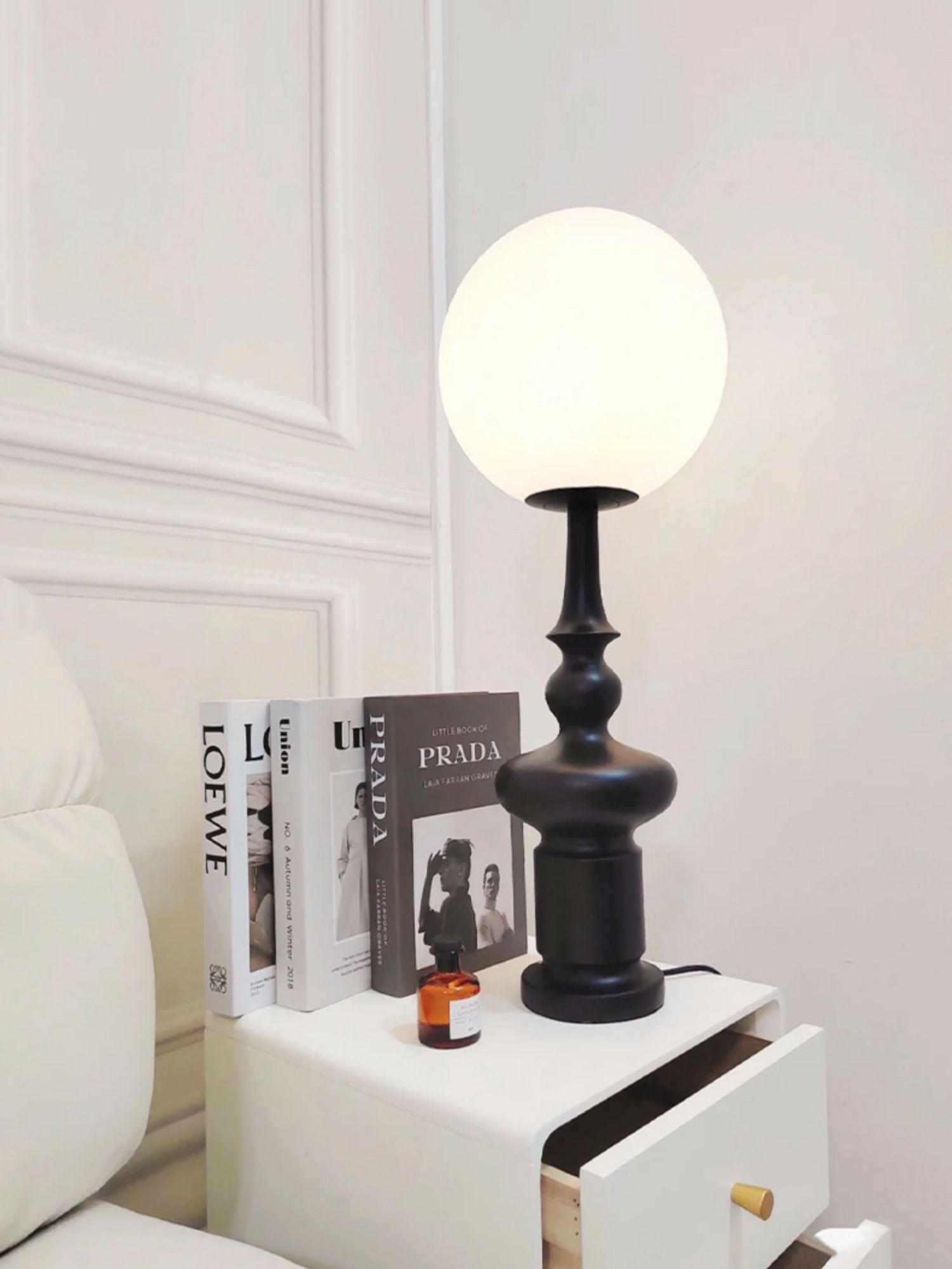 Orion Roman Column Table Lamp-Neutral Decor