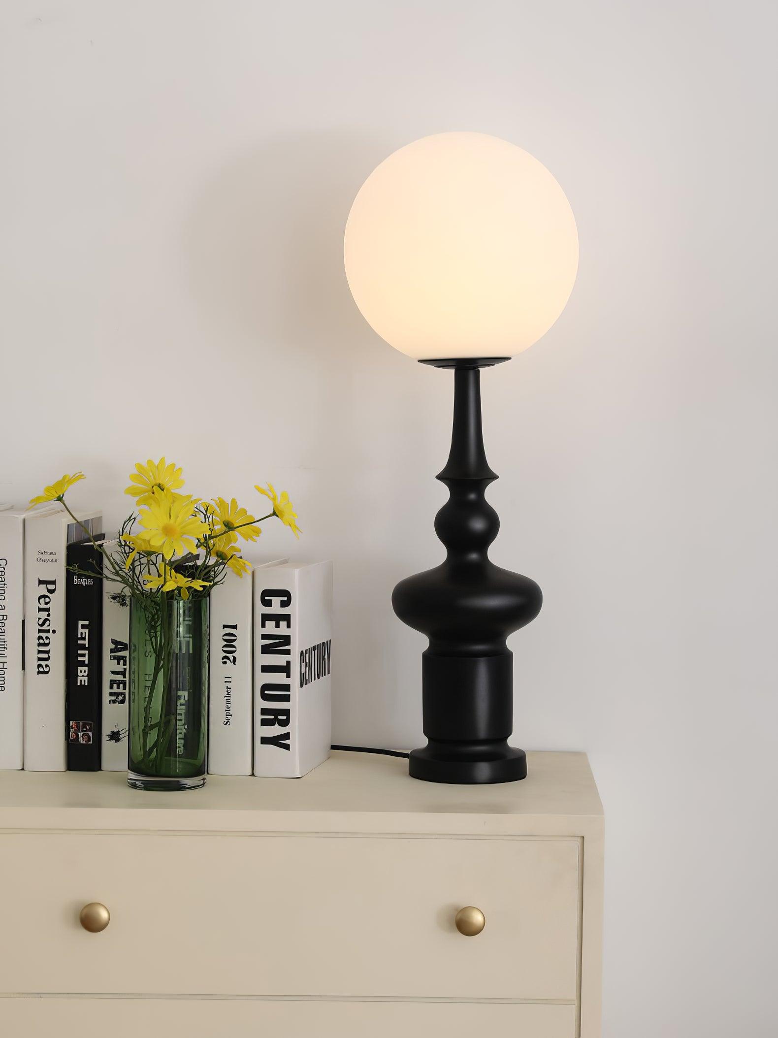Orion Roman Column Table Lamp-Neutral Decor