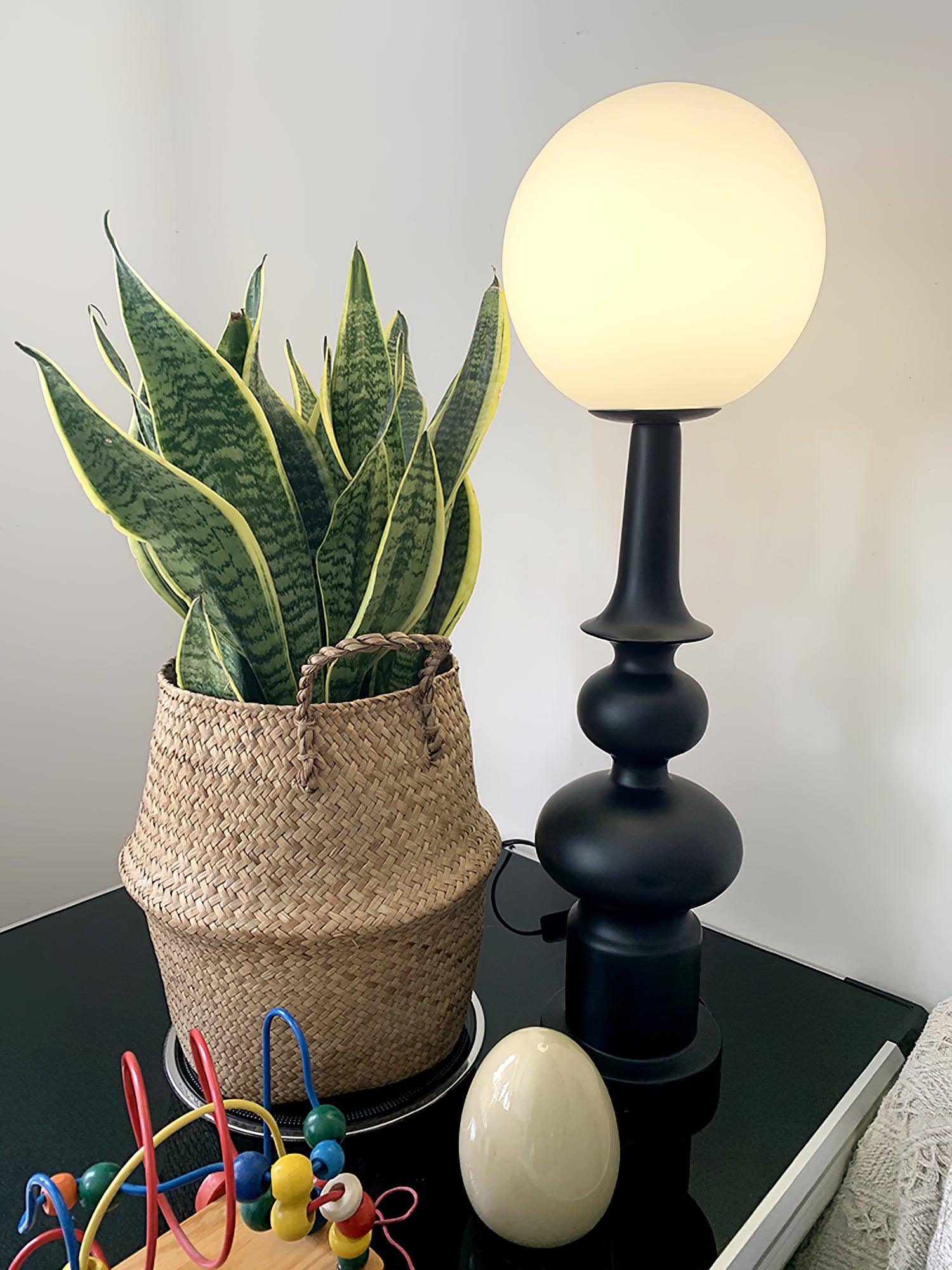 Orion Roman Column Table Lamp-Neutral Decor