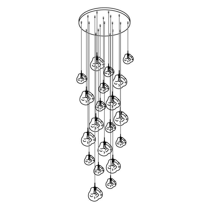 Lumora Pendant Lamp Irregular Cluster Sculptural-Neutral Decor
