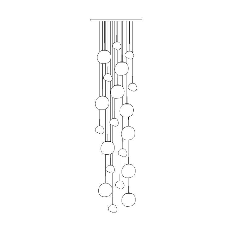Lumora Pendant Lamp Irregular Cluster Sculptural-Neutral Decor