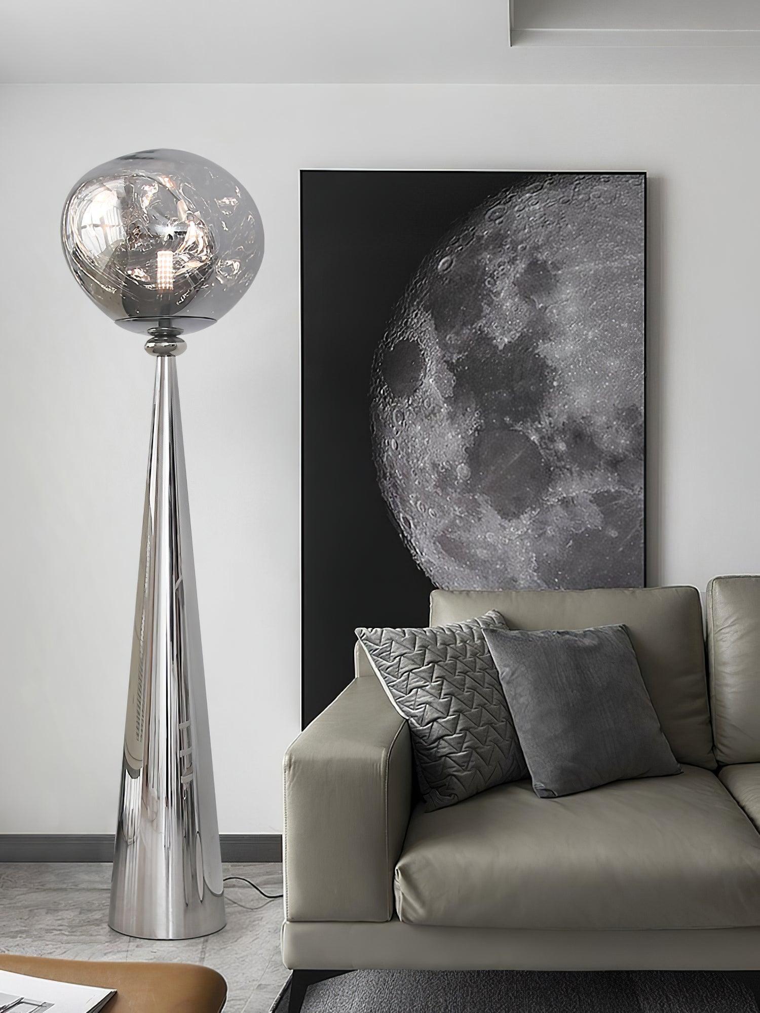 Ovexin Gray Contemporary Floor Lamp-Neutral Decor