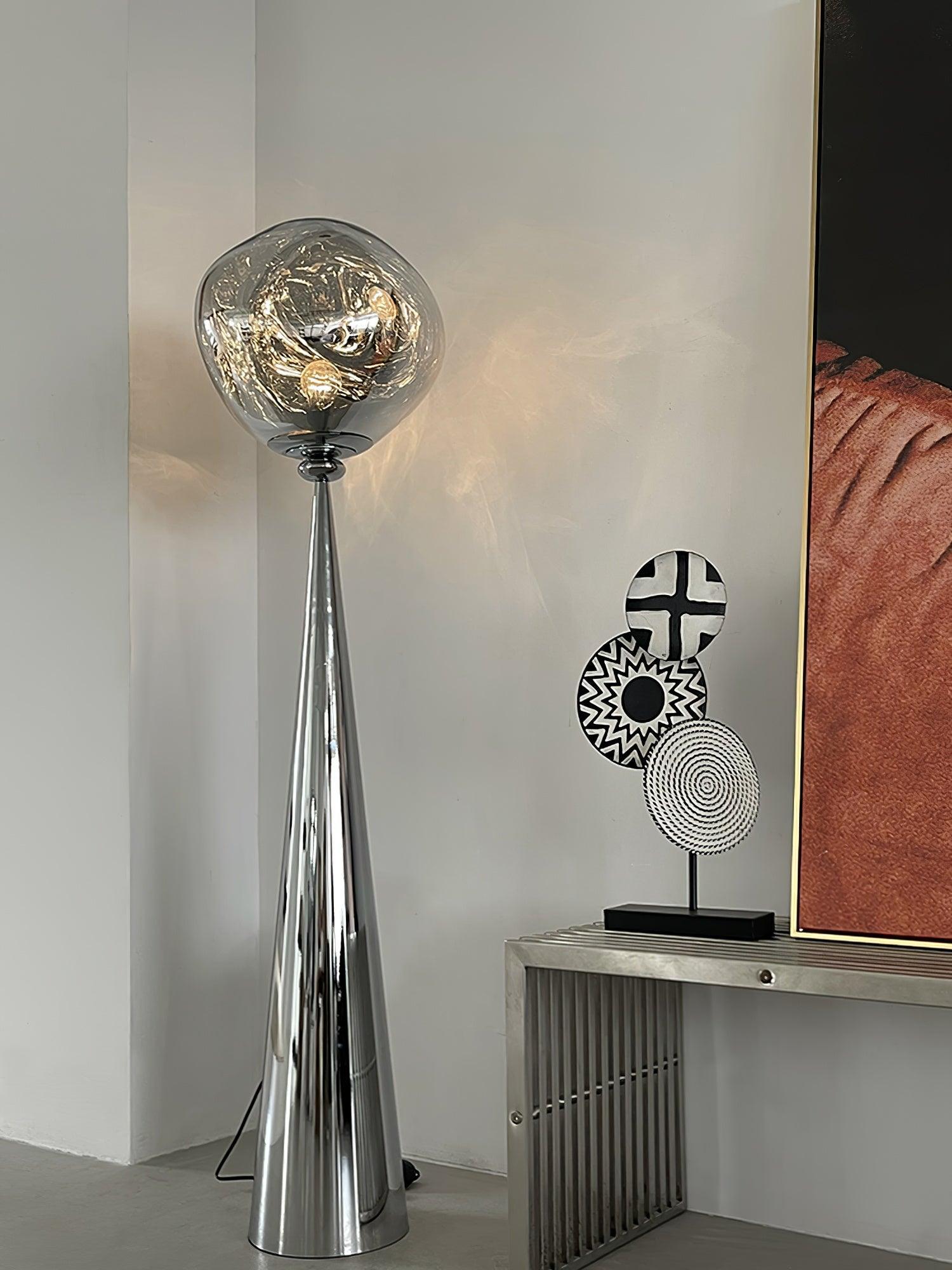 Ovexin Gray Contemporary Floor Lamp-Neutral Decor