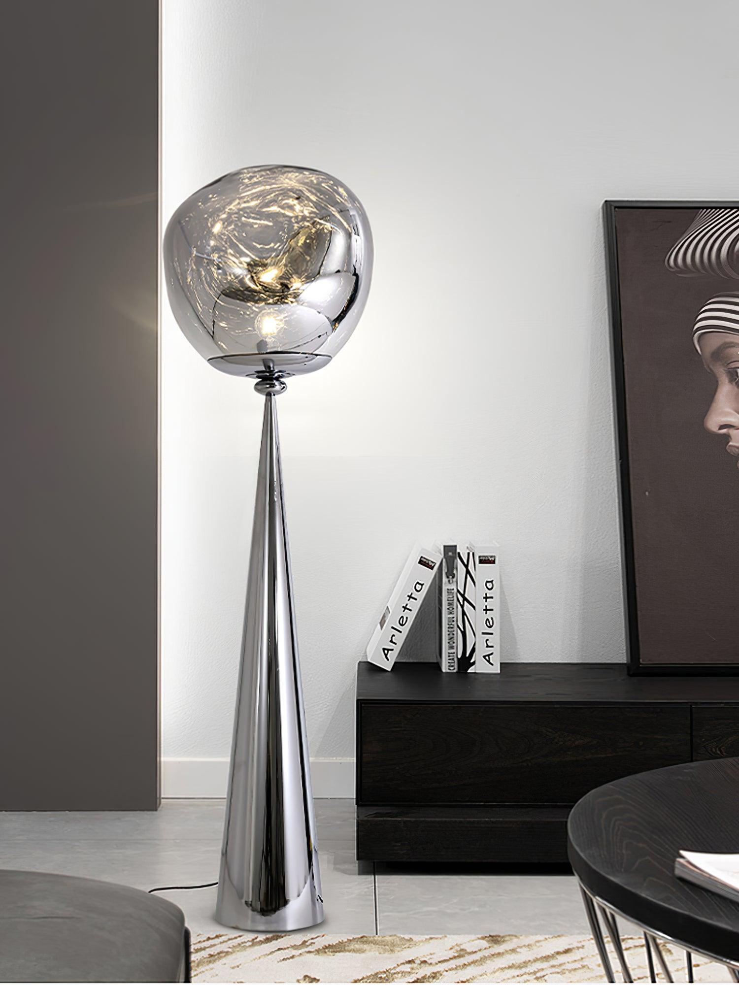 Ovexin Gray Contemporary Floor Lamp-Neutral Decor