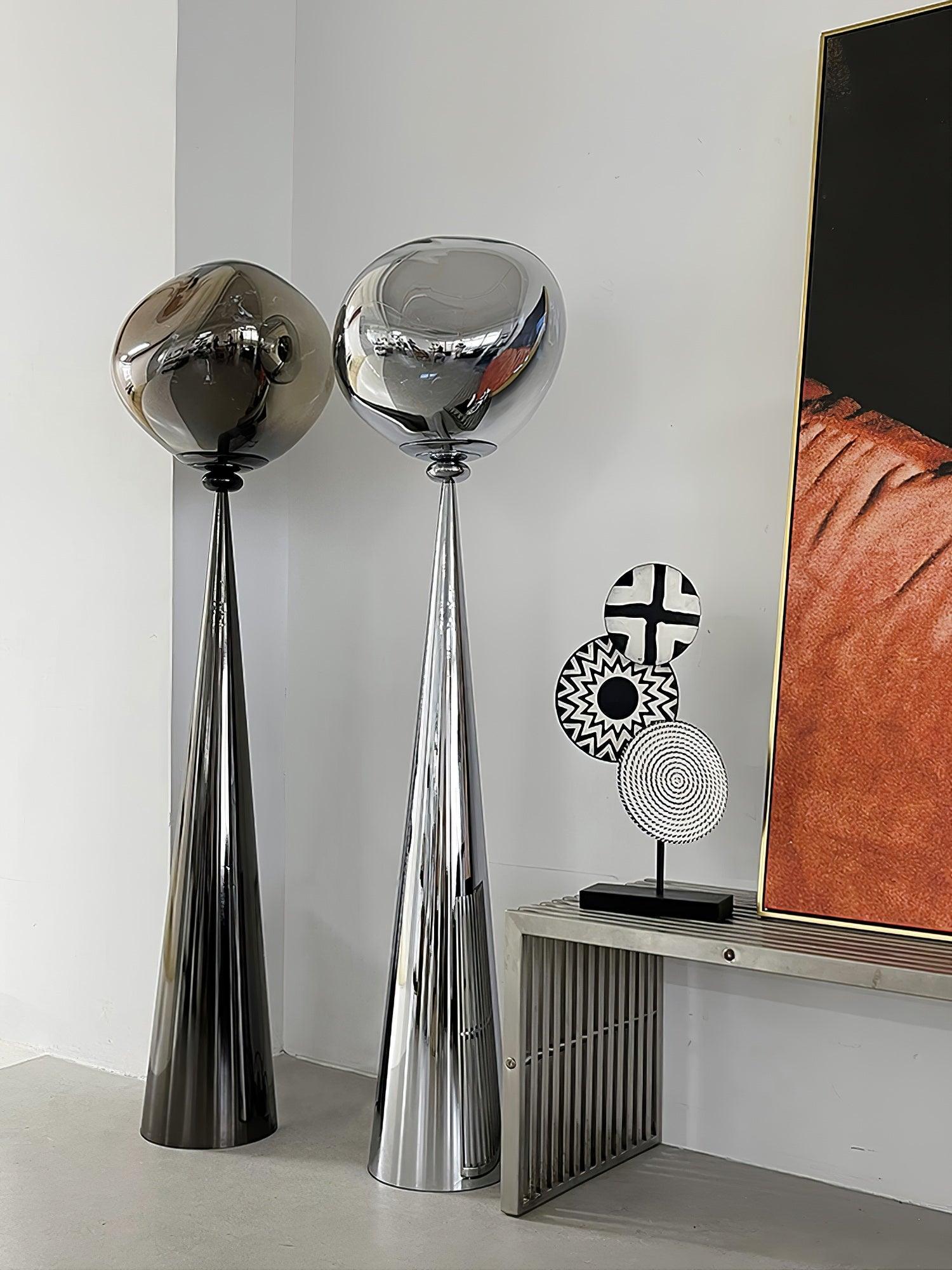 Ovexin Gray Contemporary Floor Lamp-Neutral Decor