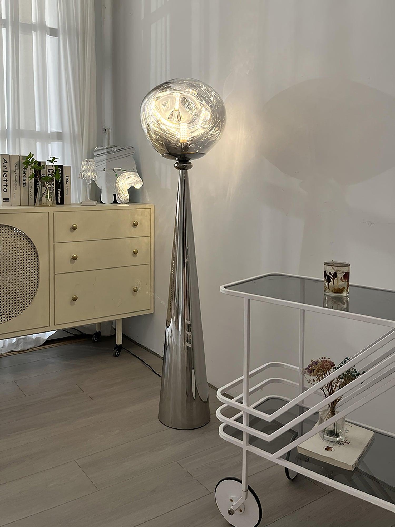 Ovexin Gray Contemporary Floor Lamp-Neutral Decor