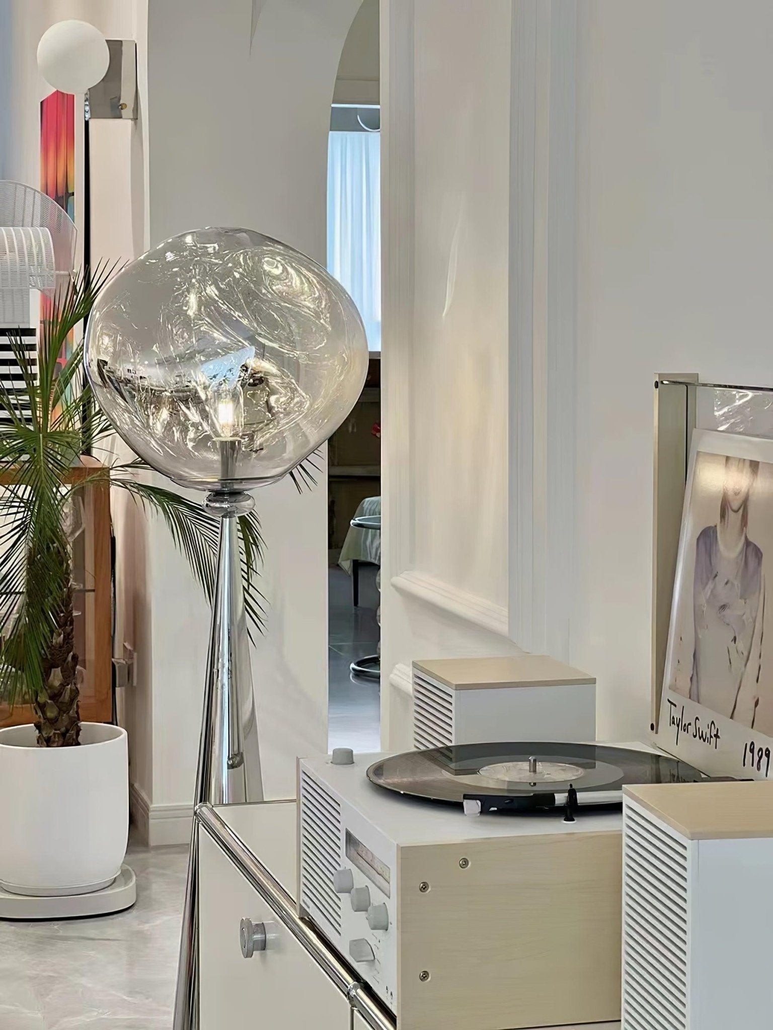 Ovexin Gray Contemporary Floor Lamp-Neutral Decor