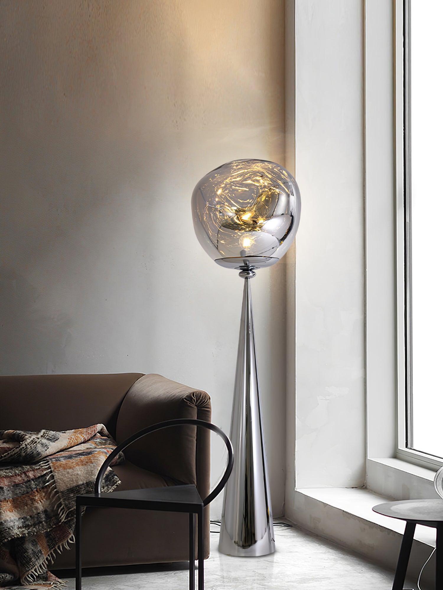 Ovexin Gray Contemporary Floor Lamp-Neutral Decor