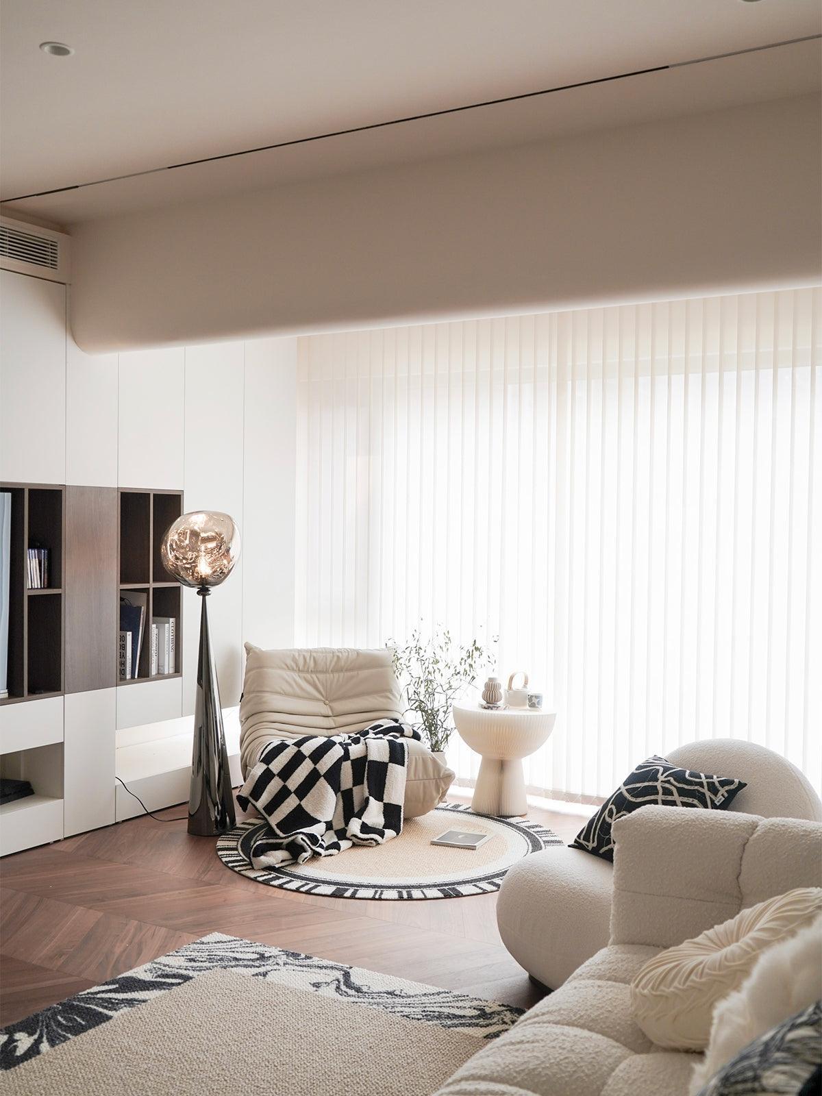 Ovexin Gray Contemporary Floor Lamp-Neutral Decor