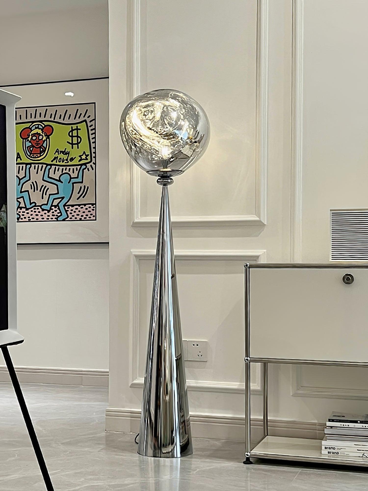 Ovexin Gray Contemporary Floor Lamp-Neutral Decor