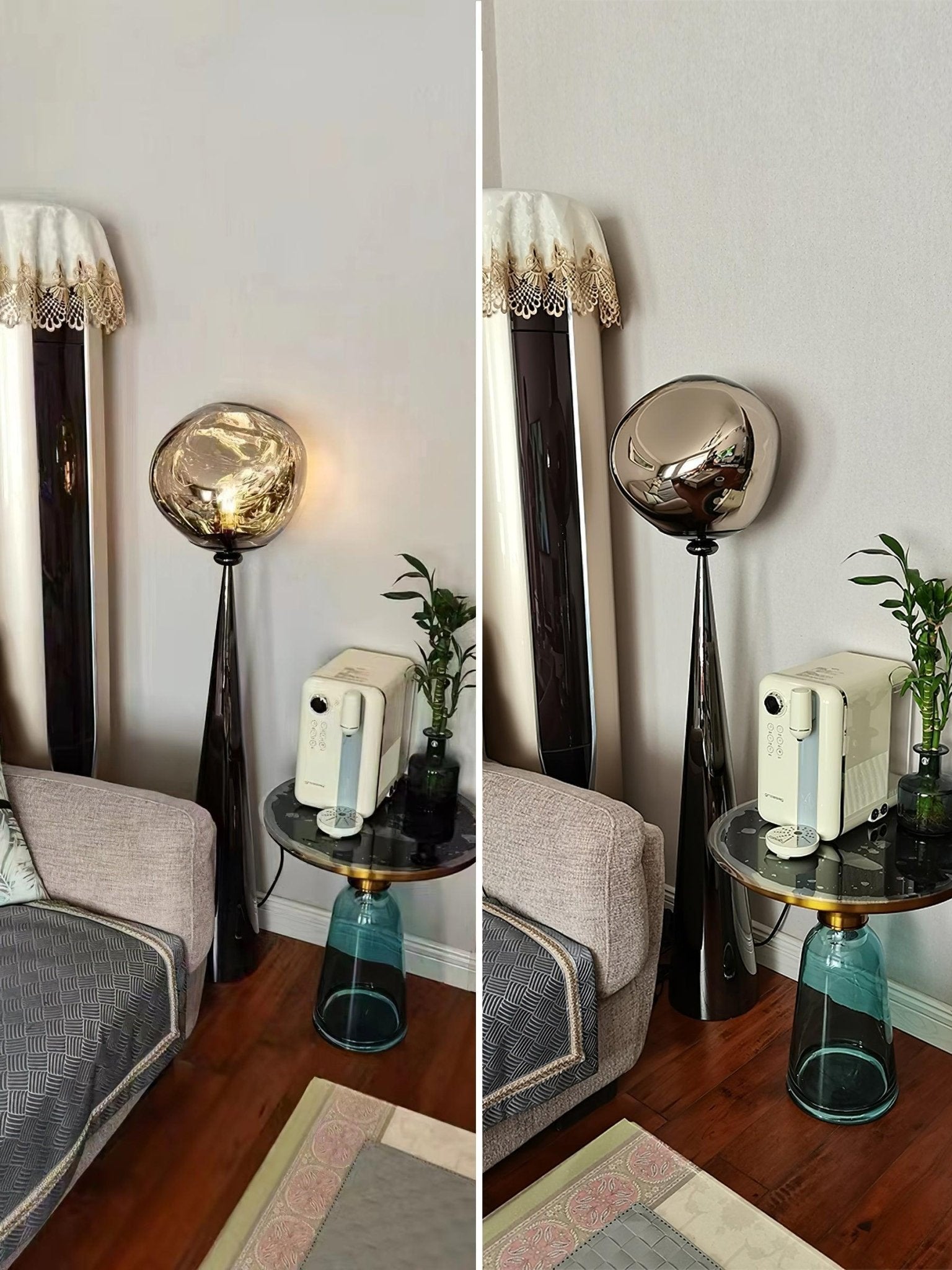 Ovexin Gray Contemporary Floor Lamp-Neutral Decor