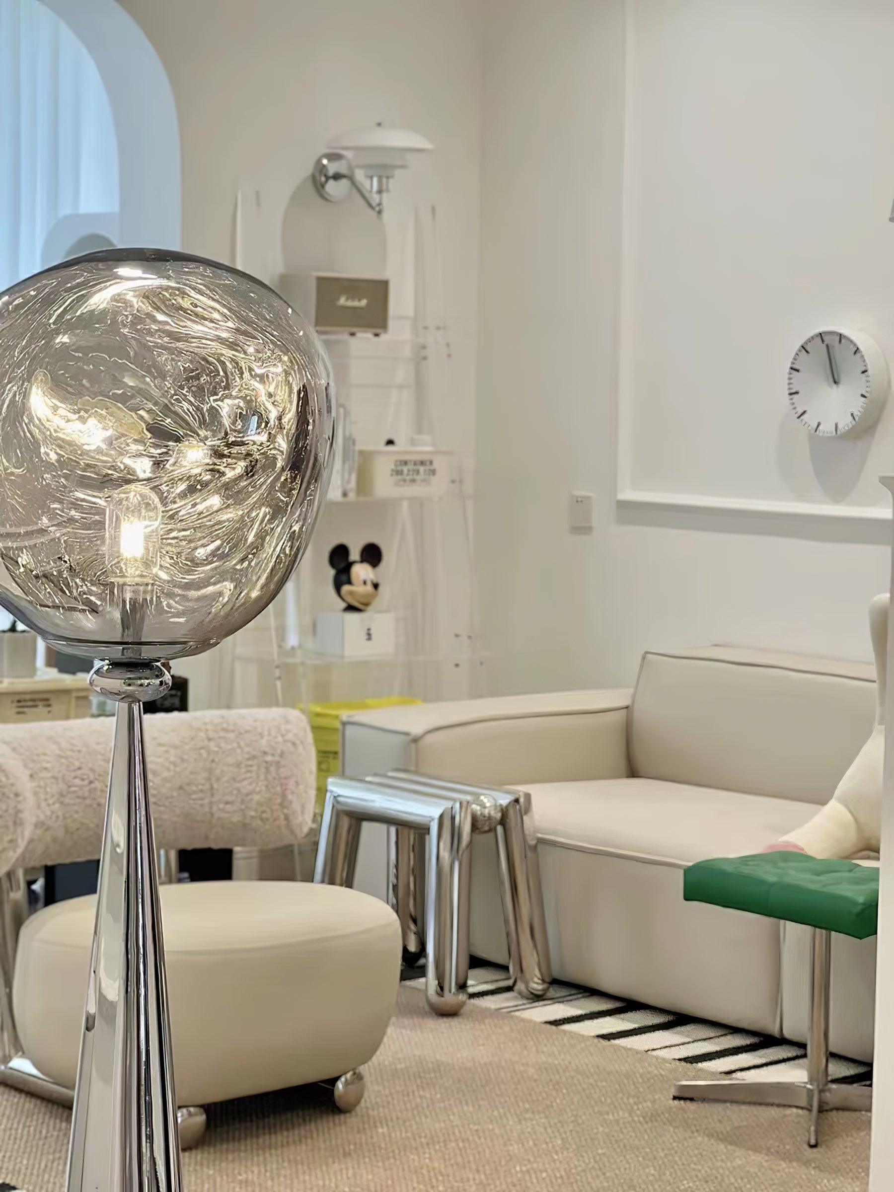Ovexin Gray Contemporary Floor Lamp-Neutral Decor