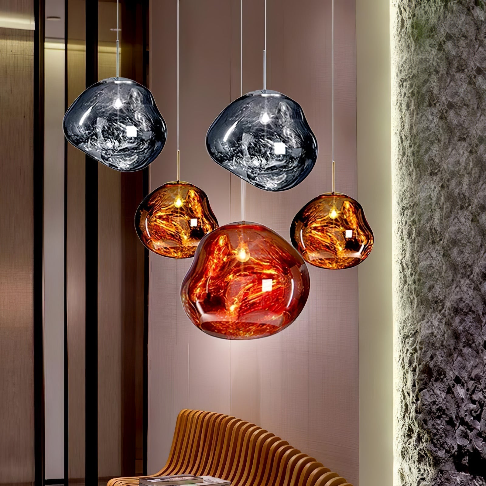 Lumora Pendant Lamp Irregular Cluster Sculptural-Neutral Decor