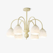 Lustra Chandelier Melting Ice Cream Milky Glass-Neutral Decor