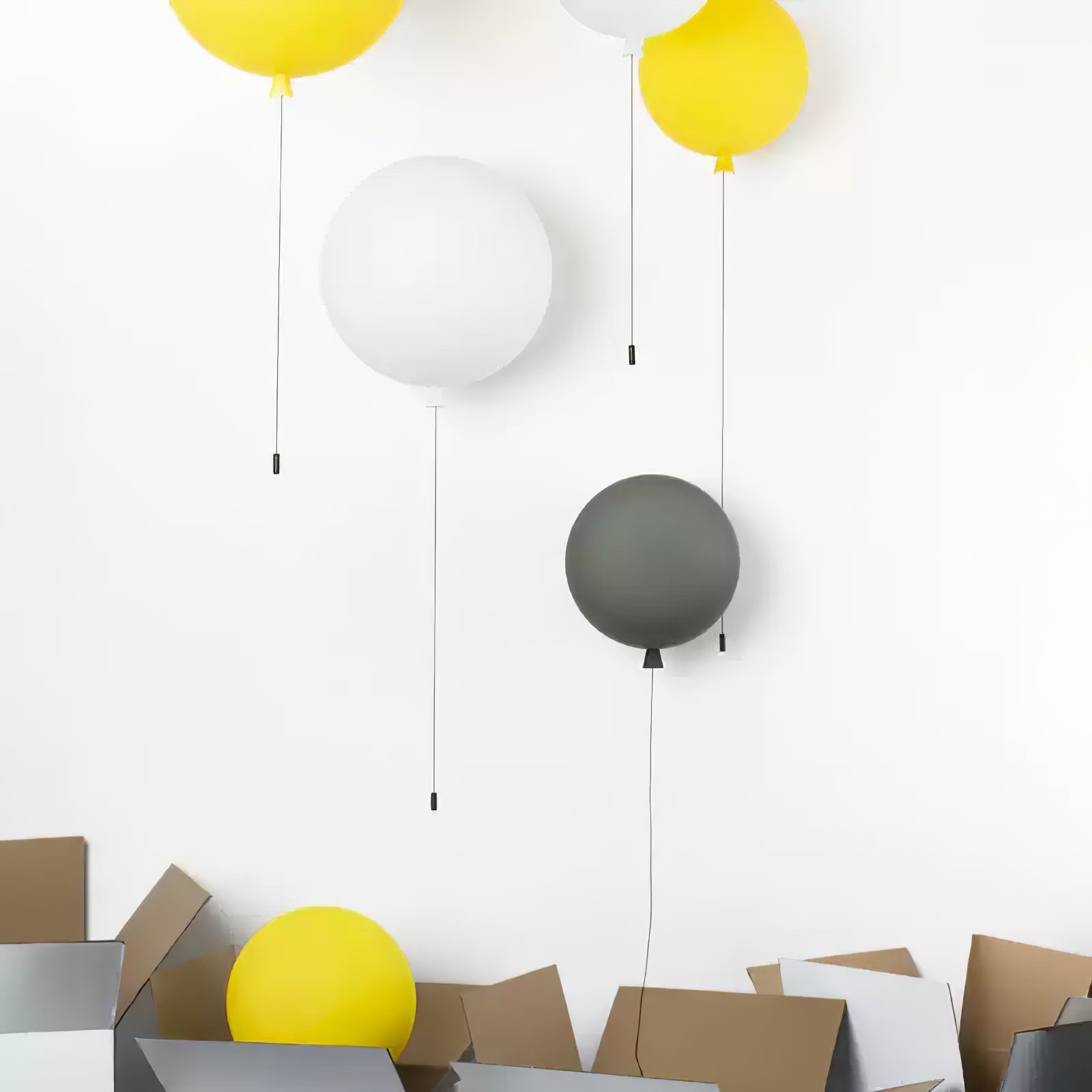 Kiri Cheerful Balloon Dream Plastic Wall Light-Neutral Decor