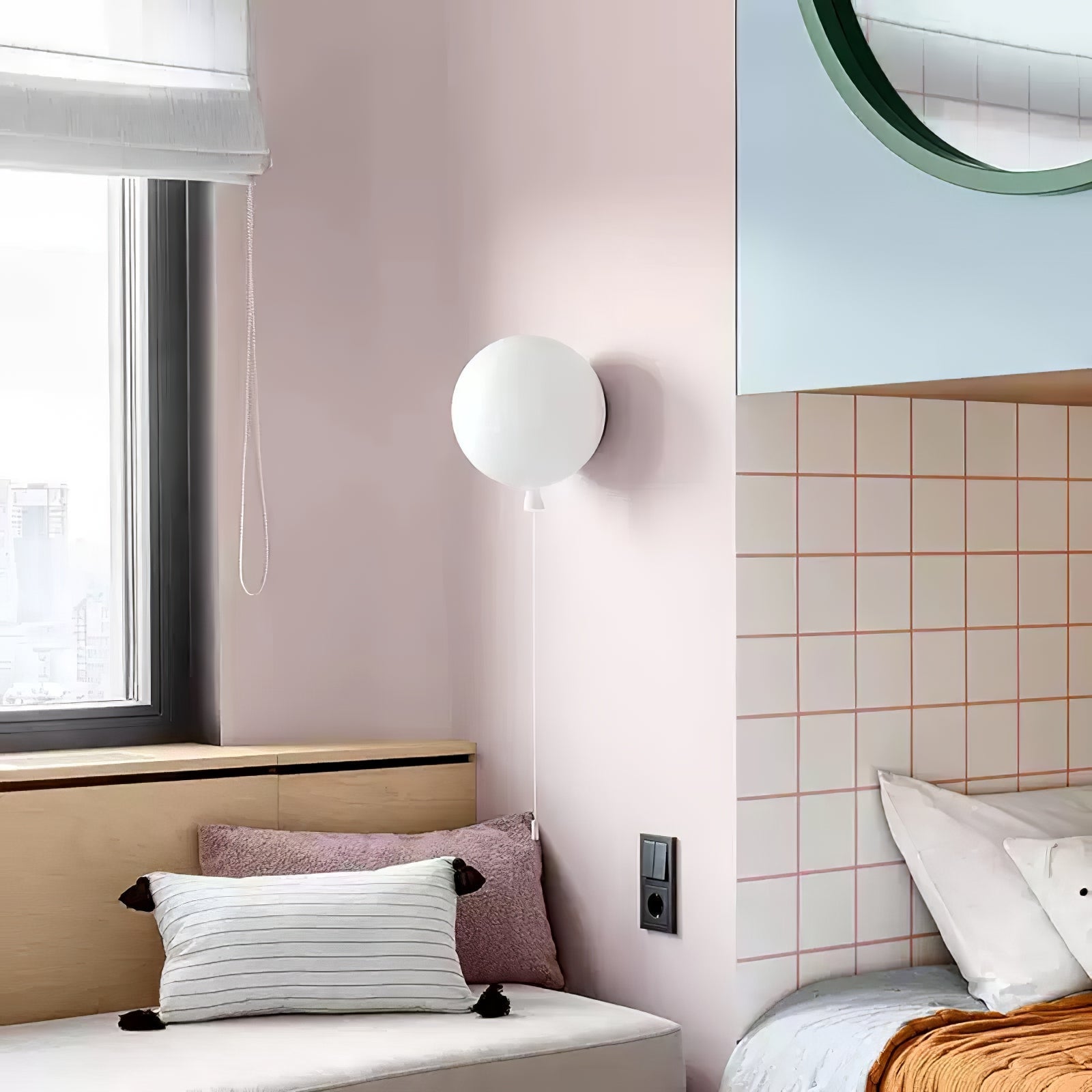 Kiri Cheerful Balloon Dream Plastic Wall Light-Neutral Decor