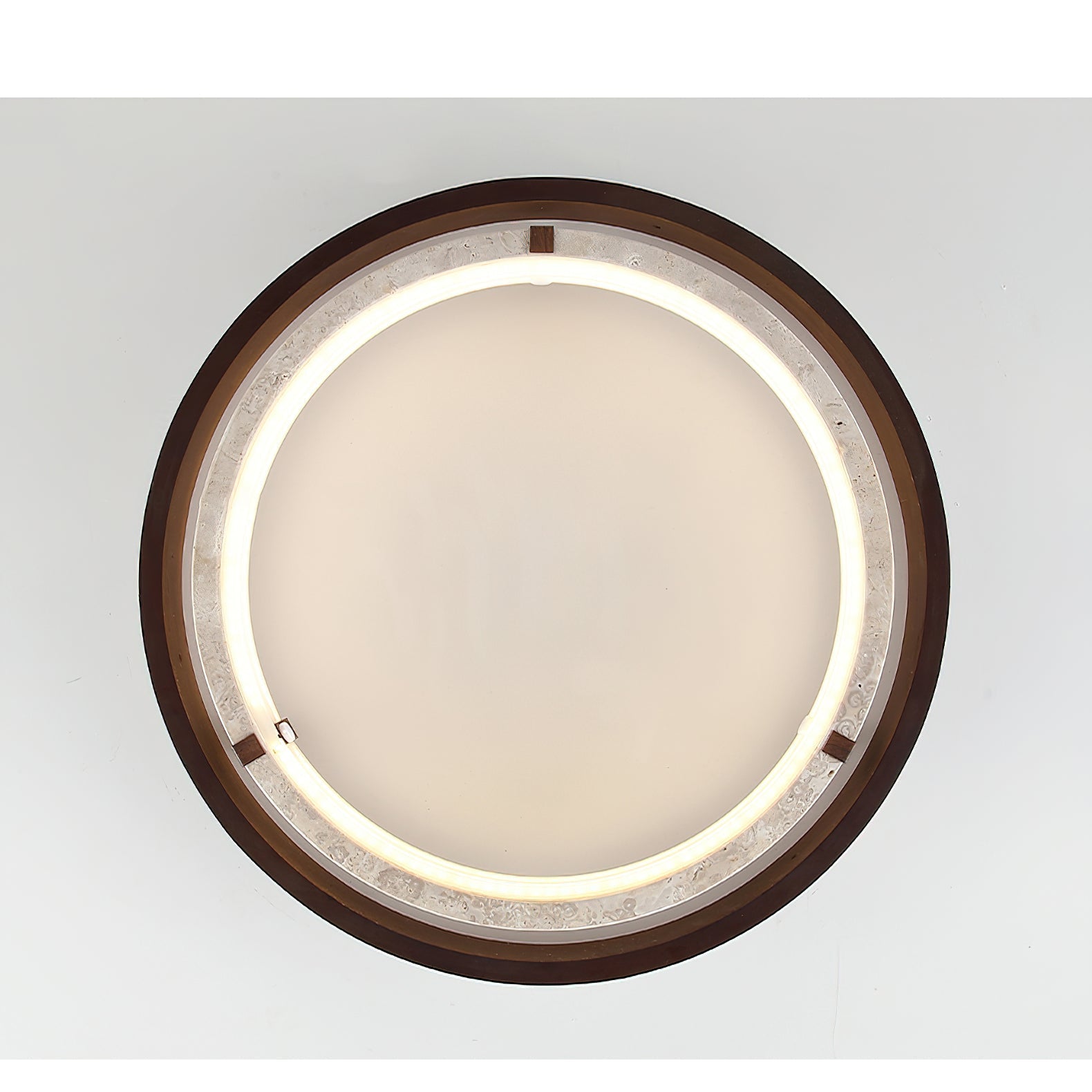 The Menine Ceiling Light turned off, showcasing its material beauty.