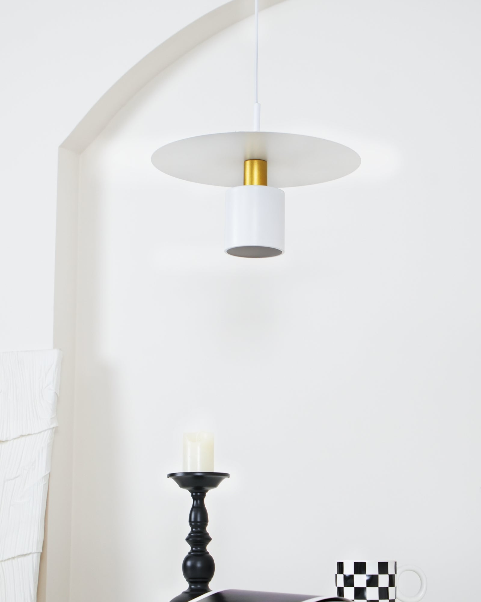 Erixy Pendant Lamp Cylinder Disc Industrial-Neutral Decor