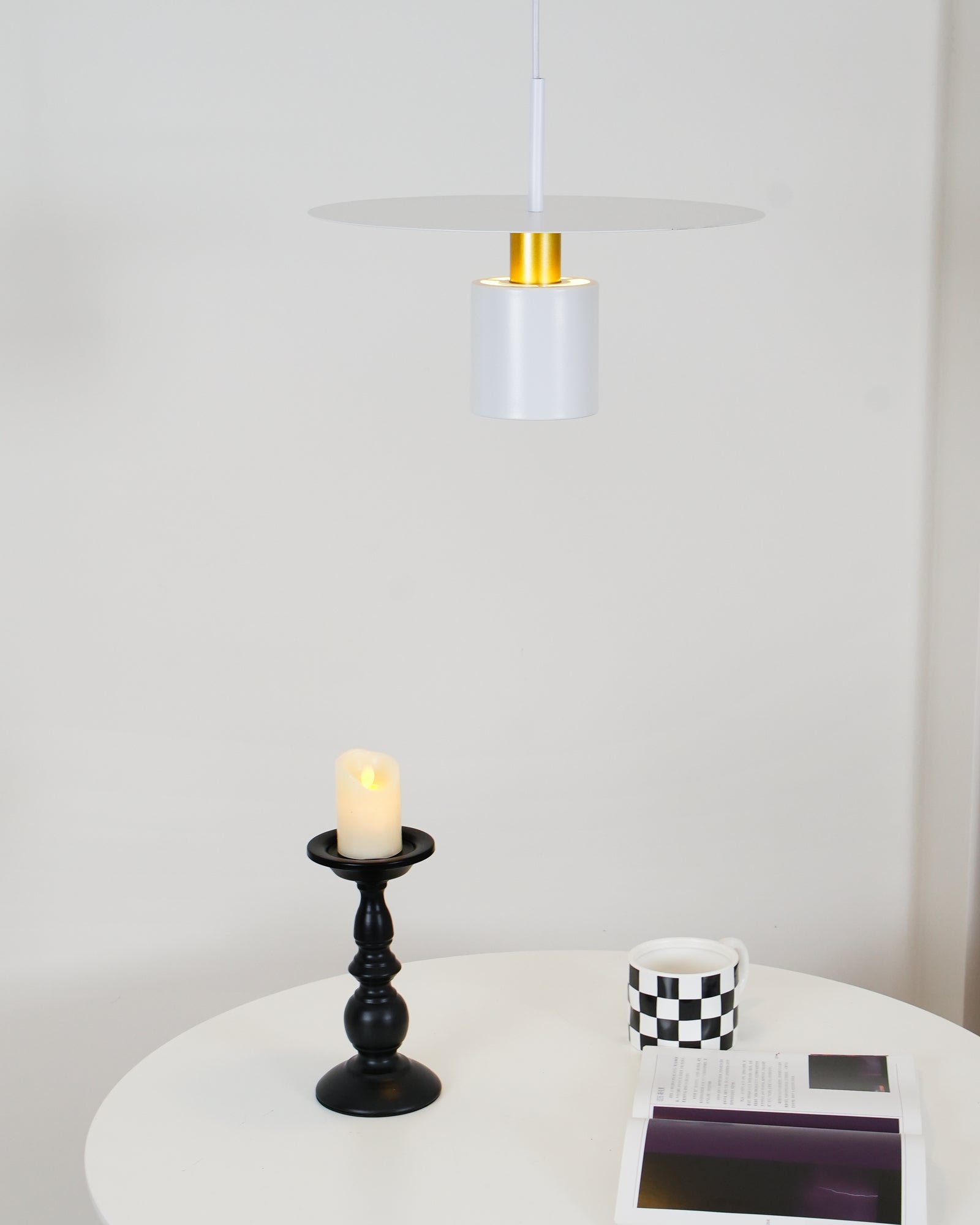 Erixy Pendant Lamp Cylinder Disc Industrial-Neutral Decor