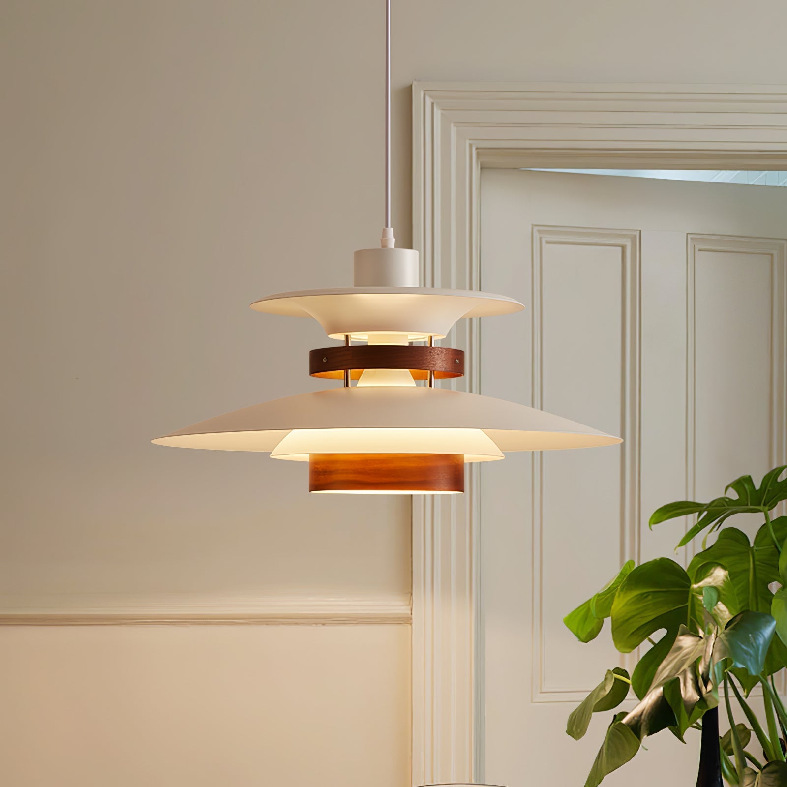 Sirixy Wood Steel Pendant Lamp-Neutral Decor