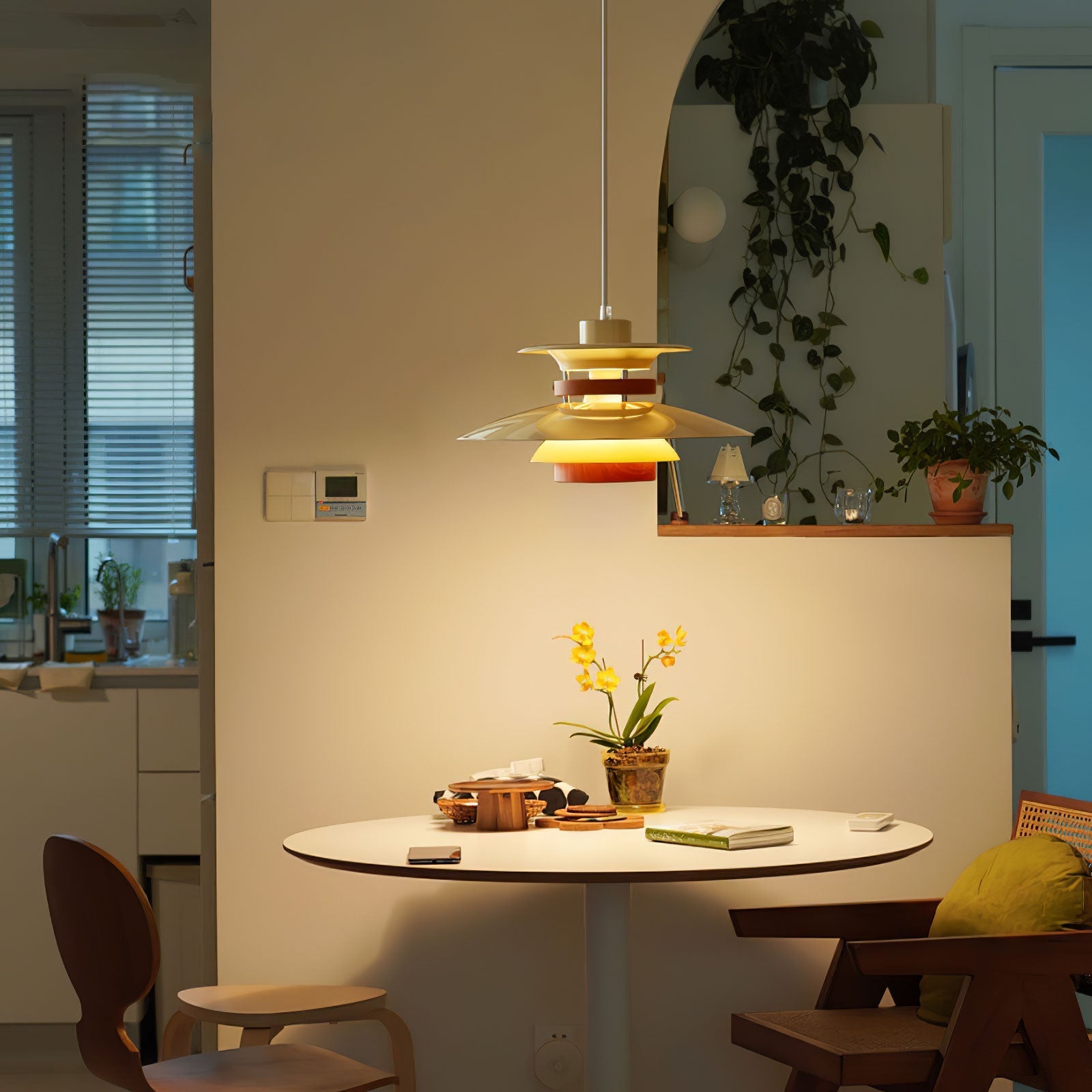 Sirixy Wood Steel Pendant Lamp-Neutral Decor