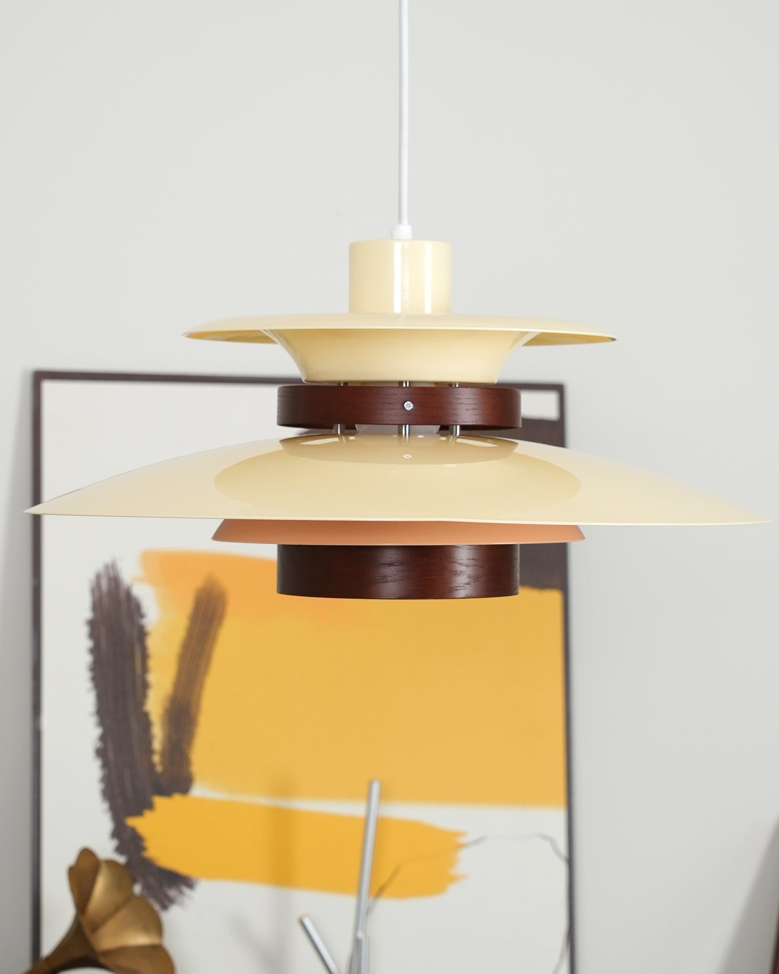 Sirixy Wood Steel Pendant Lamp-Neutral Decor