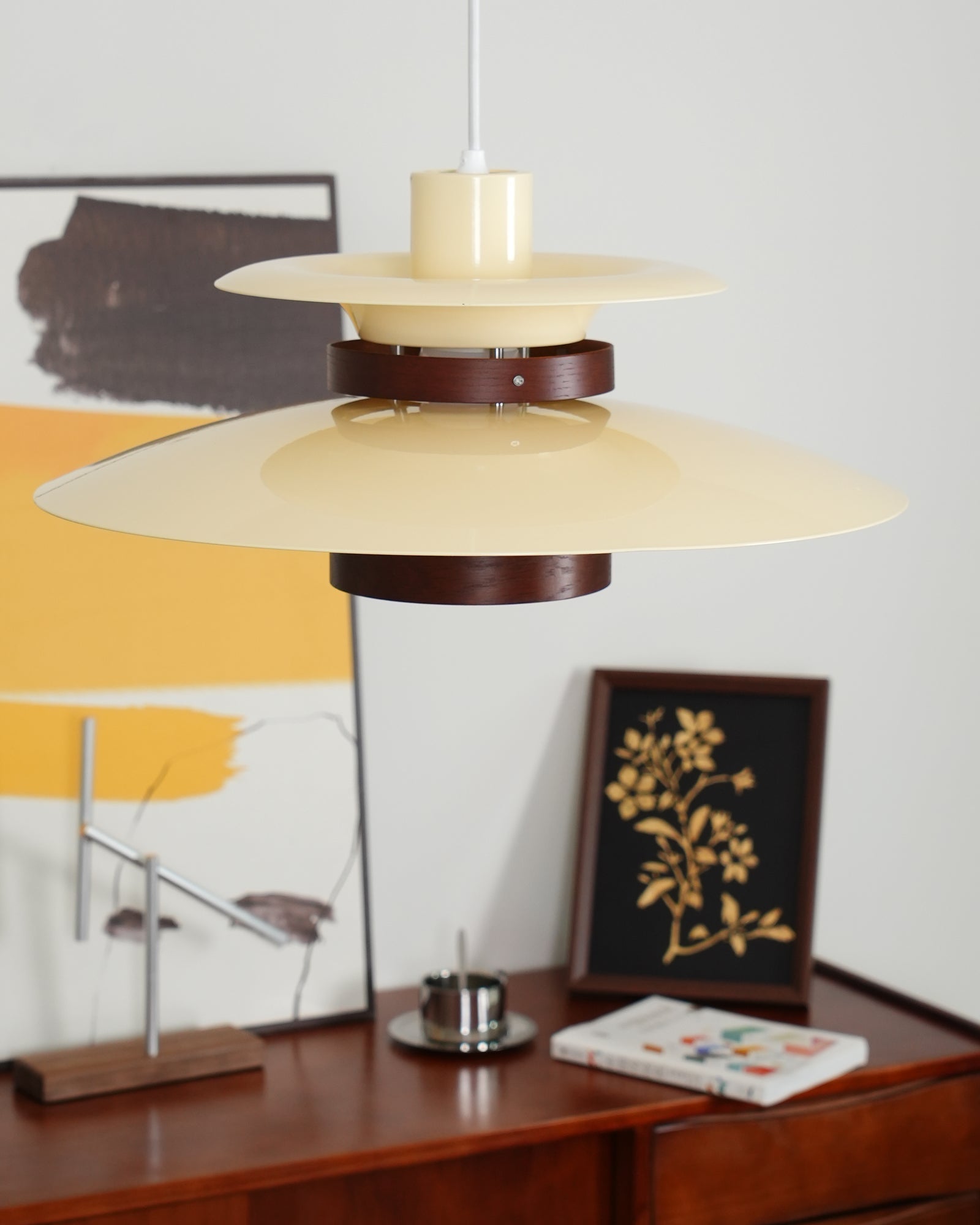 Sirixy Wood Steel Pendant Lamp-Neutral Decor