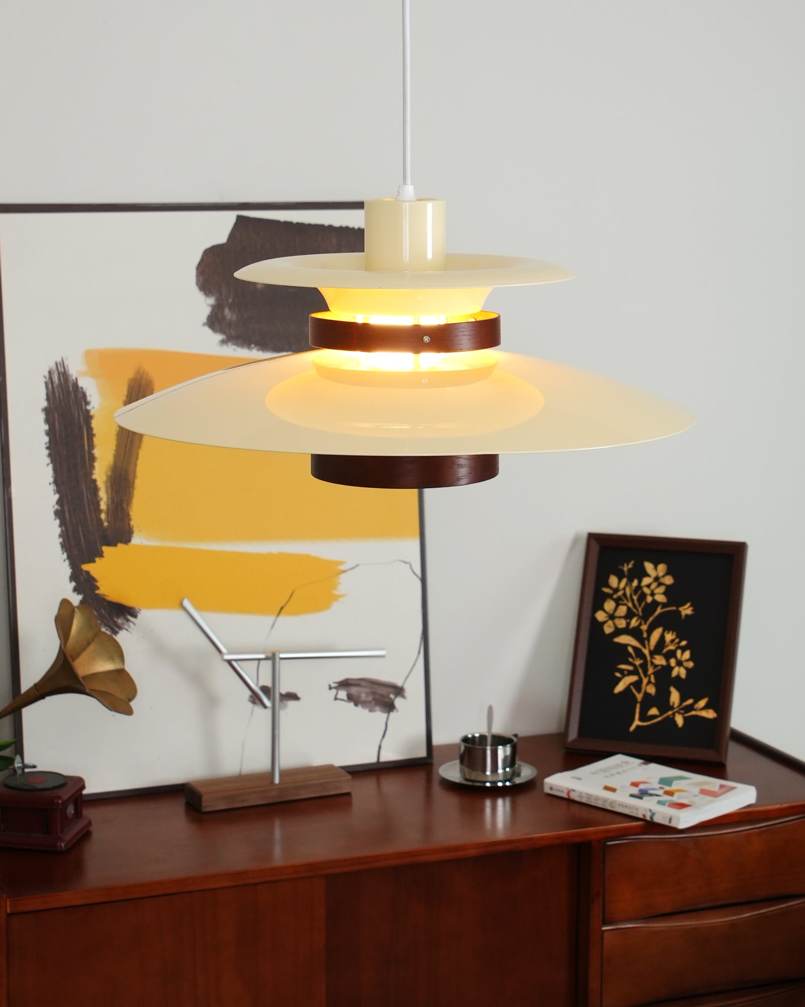 Sirixy Wood Steel Pendant Lamp-Neutral Decor