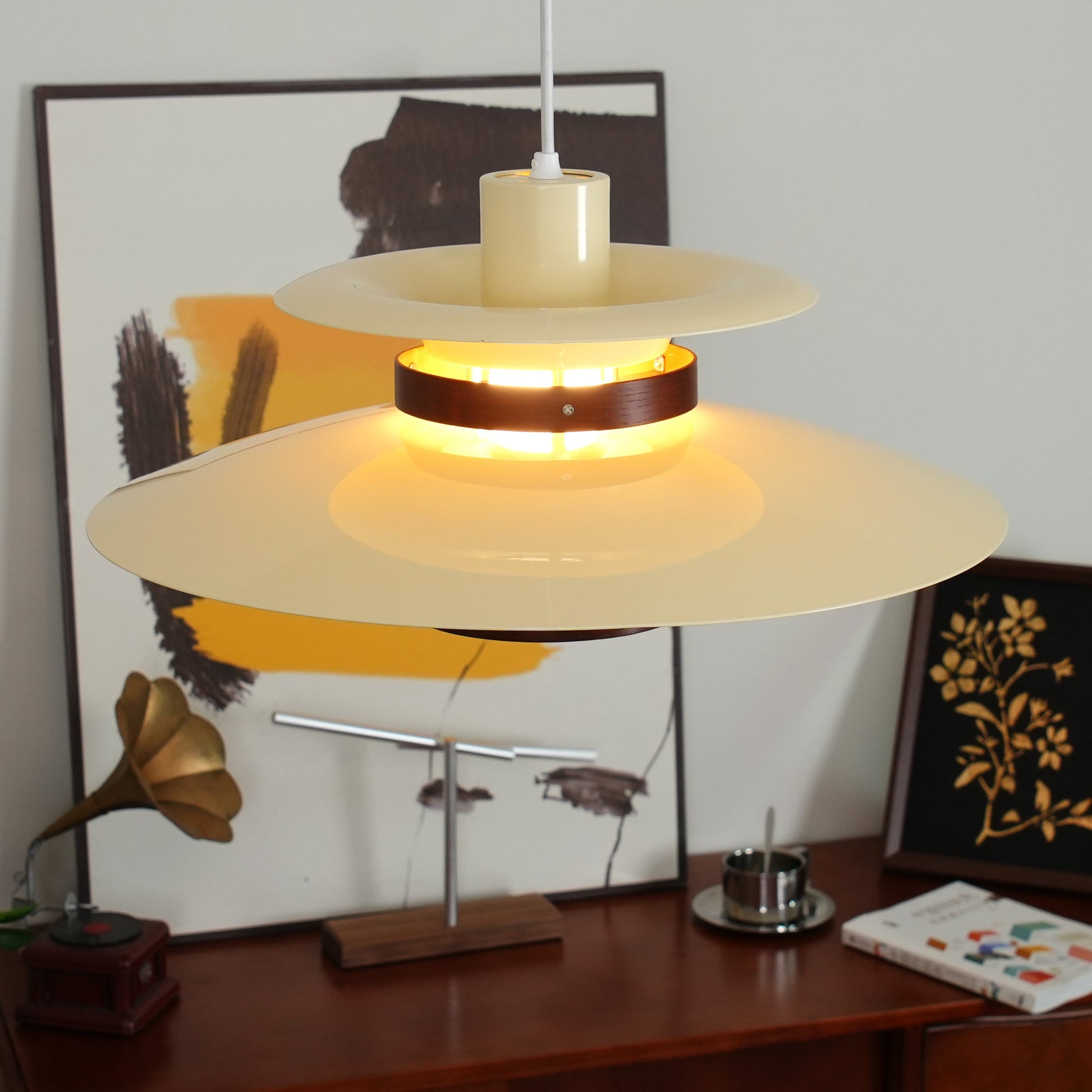 Sirixy Wood Steel Pendant Lamp-Neutral Decor