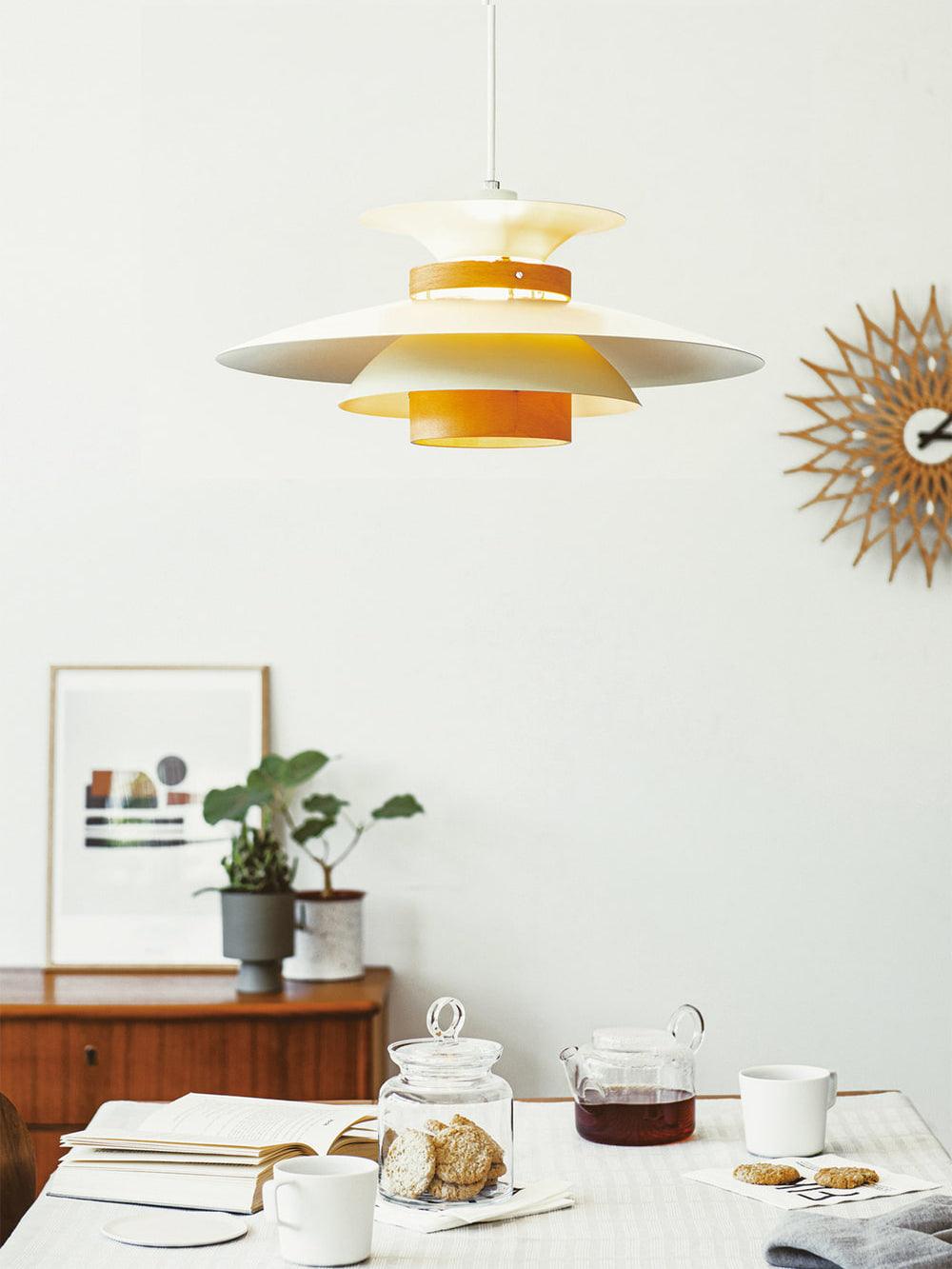 Sirixy Wood Steel Pendant Lamp-Neutral Decor