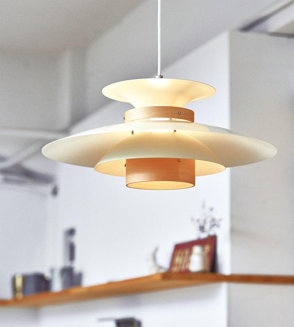 Sirixy Wood Steel Pendant Lamp-Neutral Decor