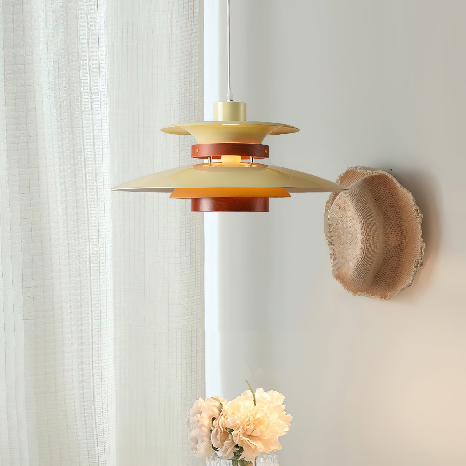 Sirixy Wood Steel Pendant Lamp-Neutral Decor