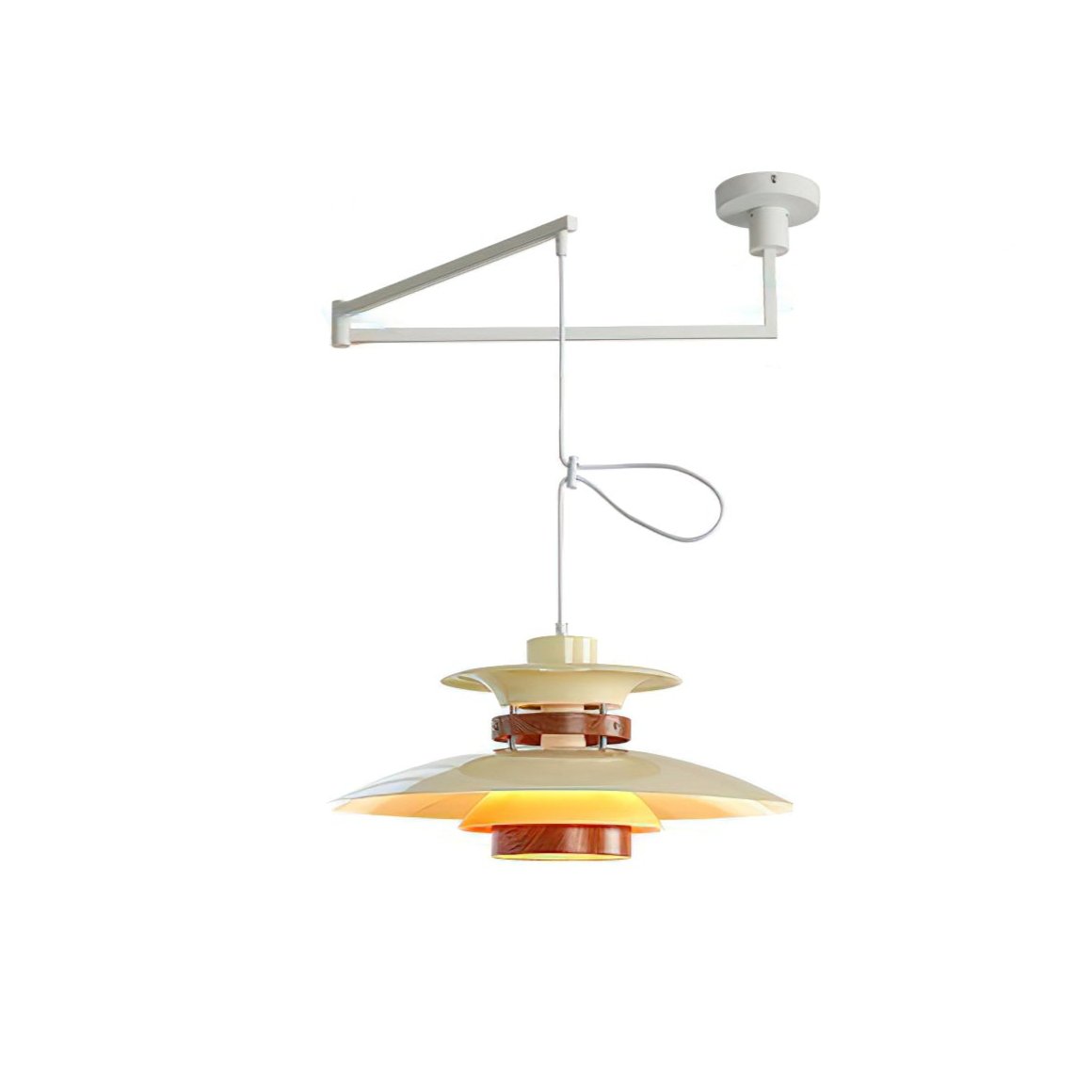 Avo Steel & Wood Pendant Lamp-Neutral Decor