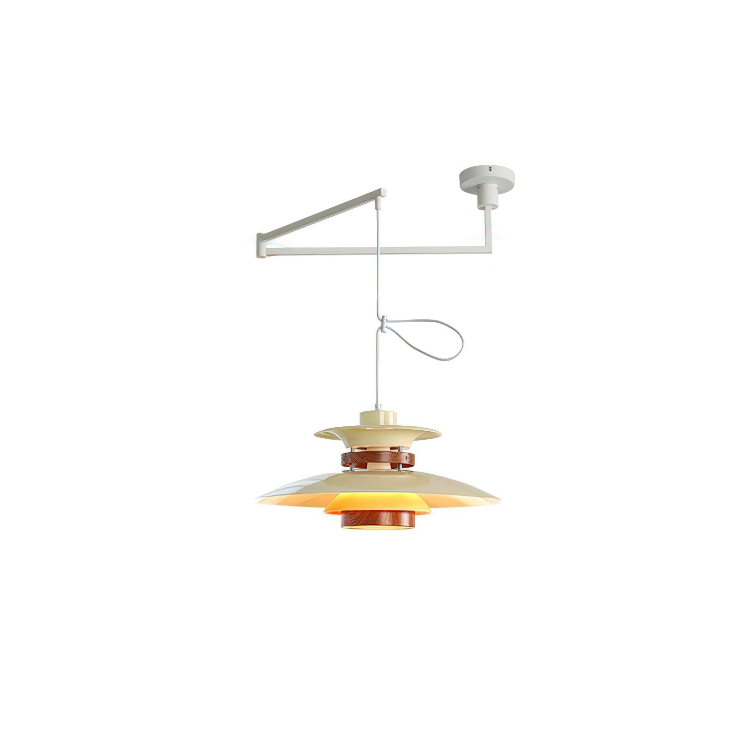 Avo Steel & Wood Pendant Lamp-Neutral Decor