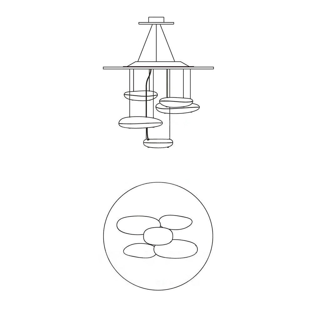 Lustra Ceiling Lamp Aluminum Pebble-Neutral Decor