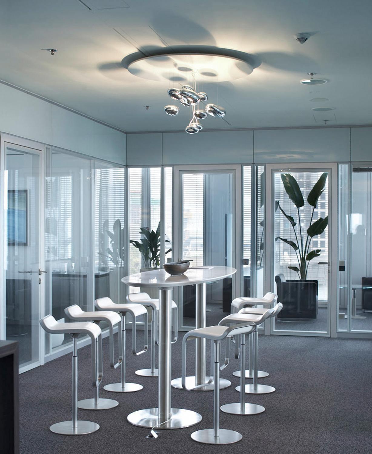 Lustra Chandelier Aluminum Sculptural-Neutral Decor