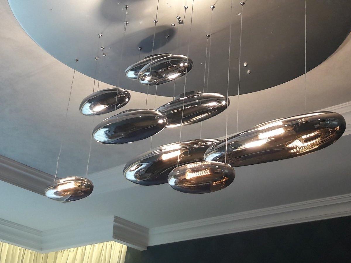 Lustra Ceiling Lamp Aluminum Pebble-Neutral Decor