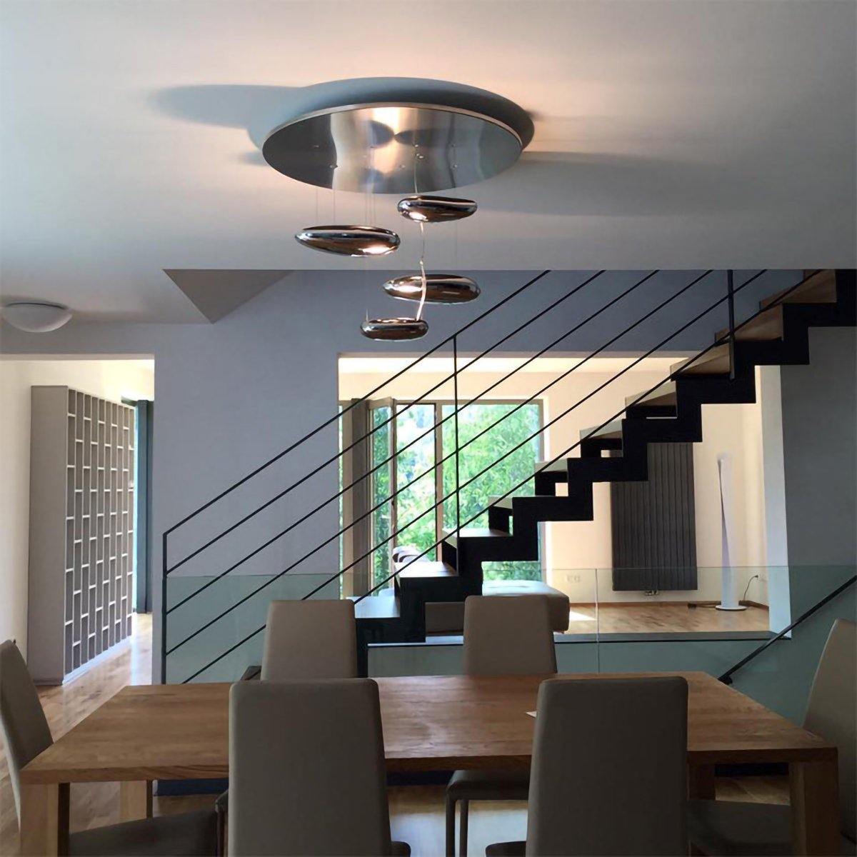 Lustra Ceiling Lamp Aluminum Pebble-Neutral Decor