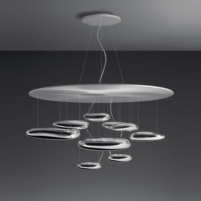 Lustra Chandelier Aluminum Sculptural-Neutral Decor